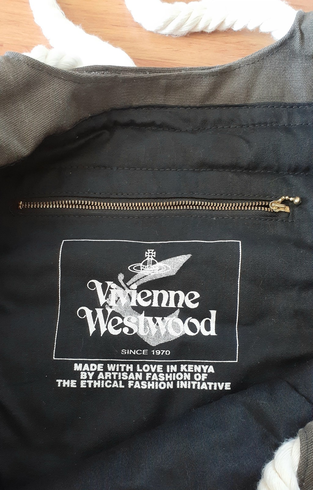 Vivienne Westwood, Very Large Canvas Shopping Bag.