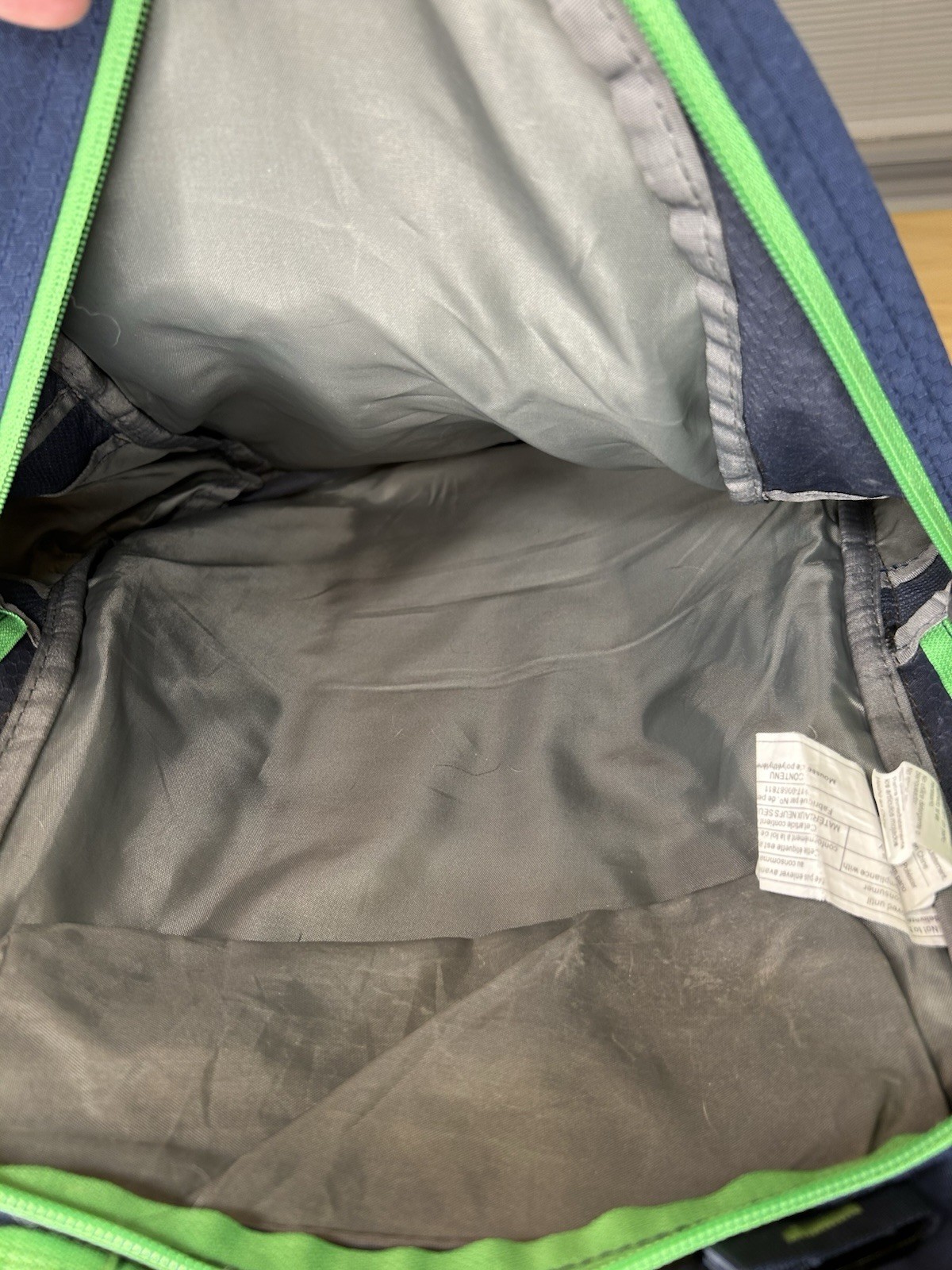 High Sierra Backpack Airflow Cooled Back Strap Suspension System Navy Green