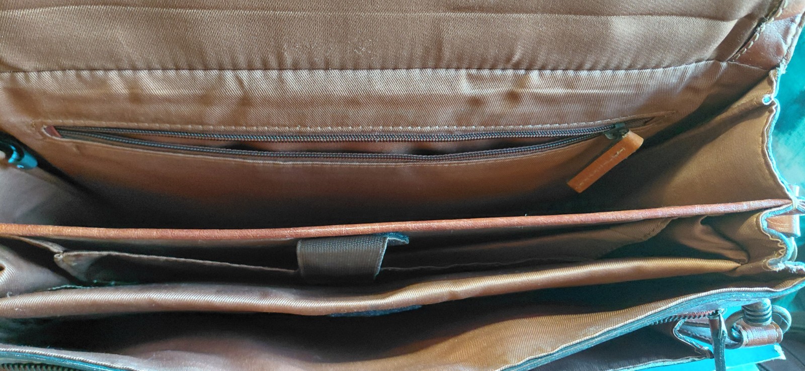 distressed heritage classic vintage executive tan leather briefcase mesenger Bag
