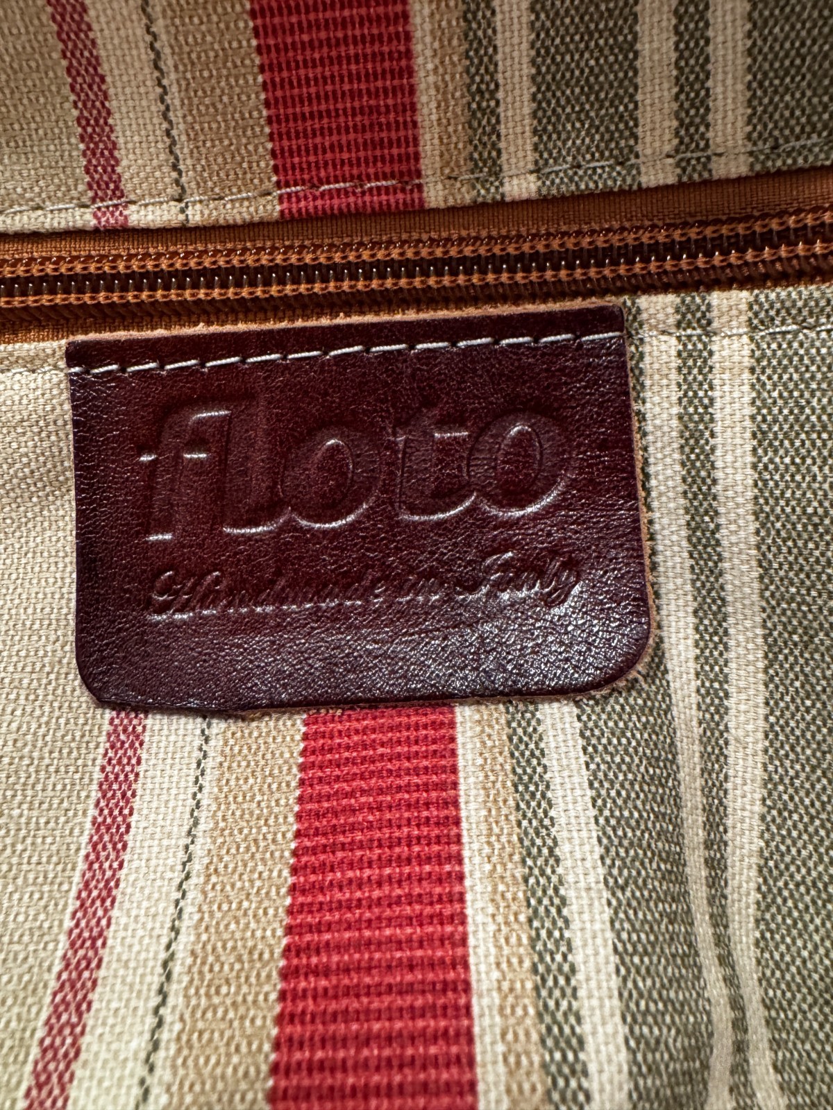 Pre-Owned Floto Venezia Garment Duffle Leather Bag 21 inches