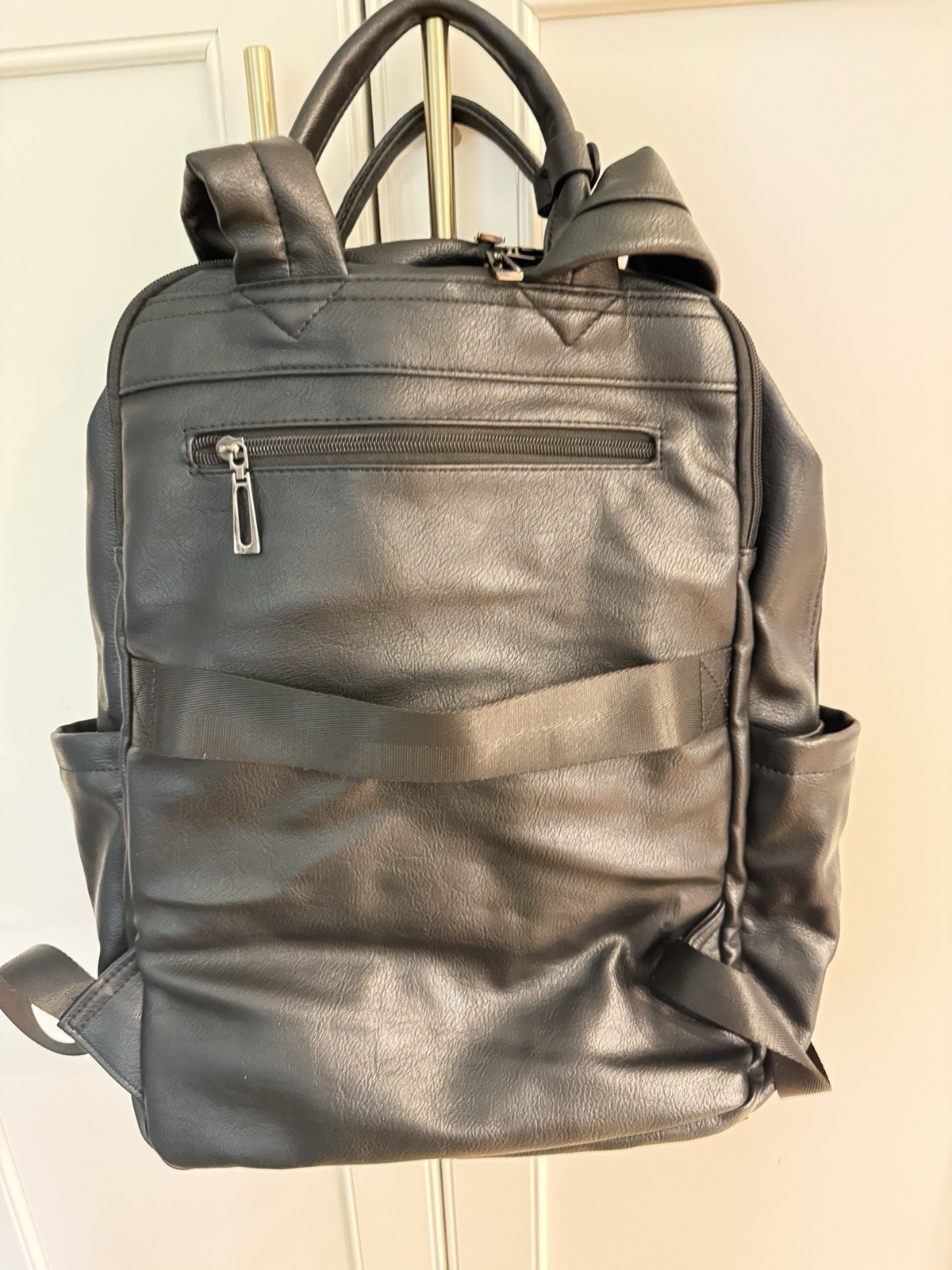 Leather Laptop Backpack for Women, 15.6″ Causal Daypack Backpacks Purse Compu…