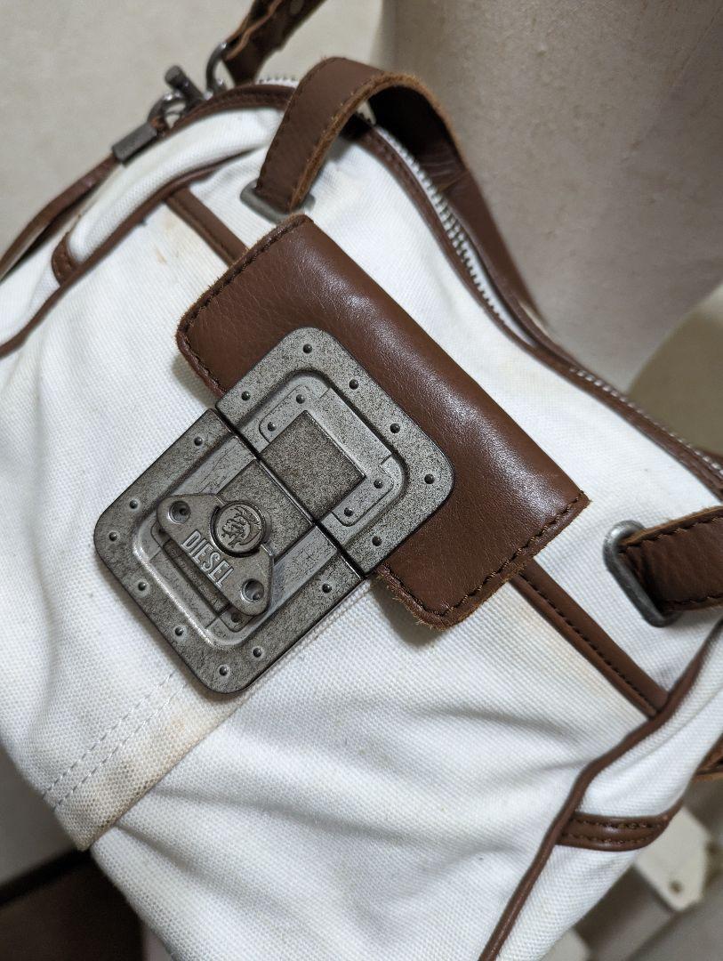 Diesel Men Canvas Fabric Vintage Processing Braveman Plate Logo Luxury Stylish
