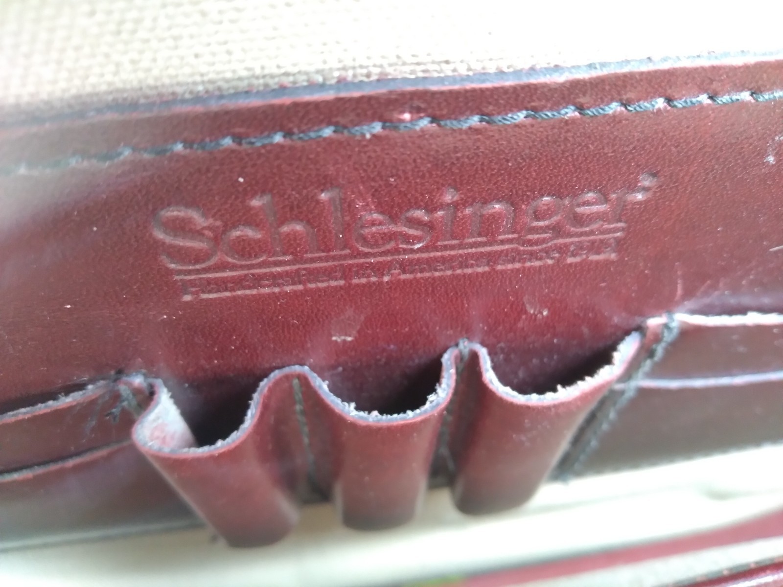 Vintage Schlesinger Work Bag Briefcase Combo Lock