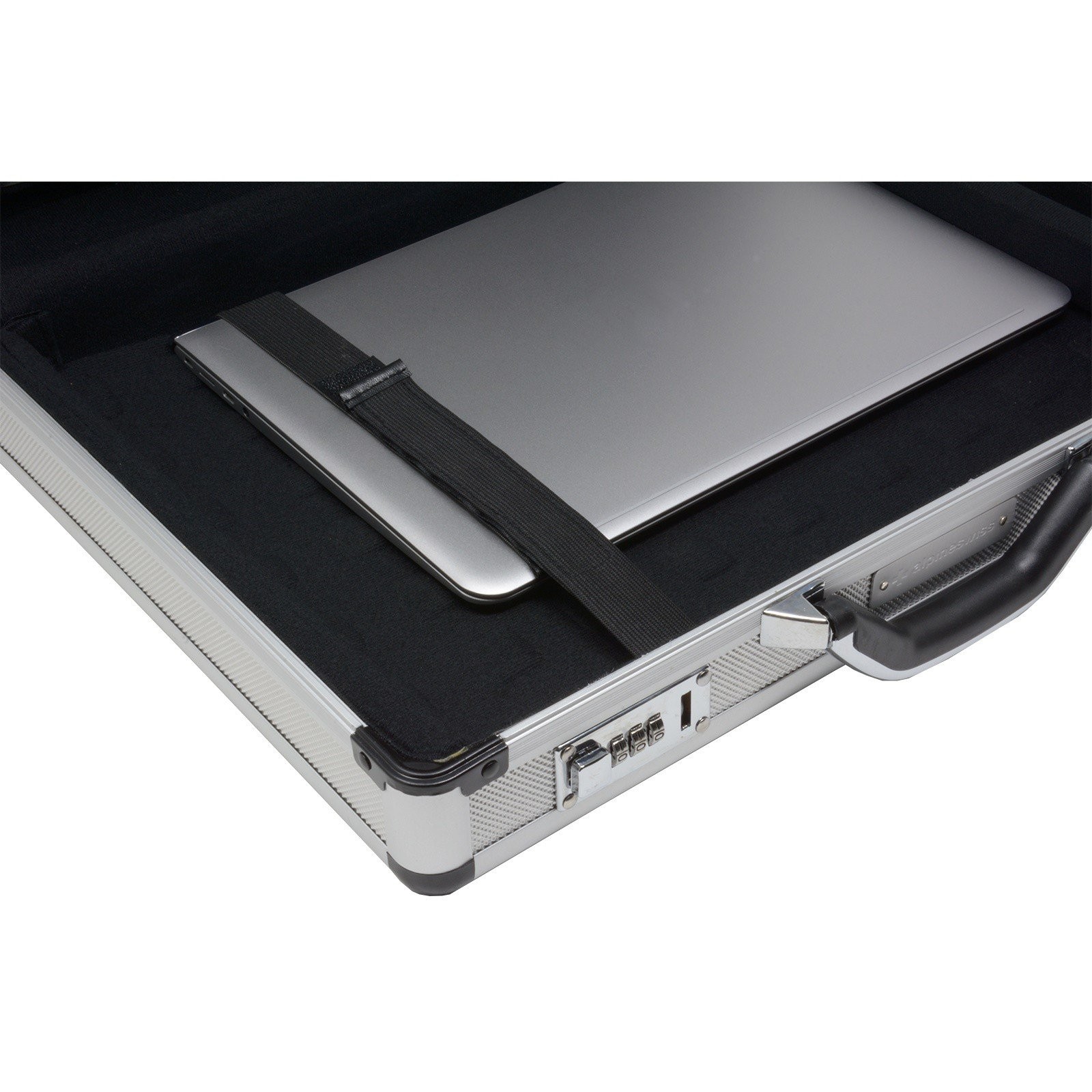 Executive Aluminum Briefcase Padded Laptop Briefcase For Men Hard Shell Attac…