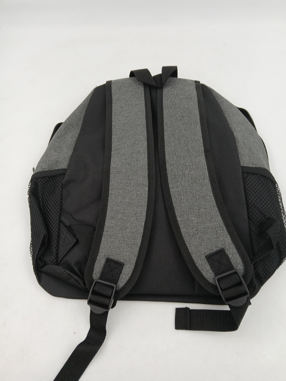 Gray Black Backpack Mens Large Lightweight School Laptop Bag Dual Mesh Pockets