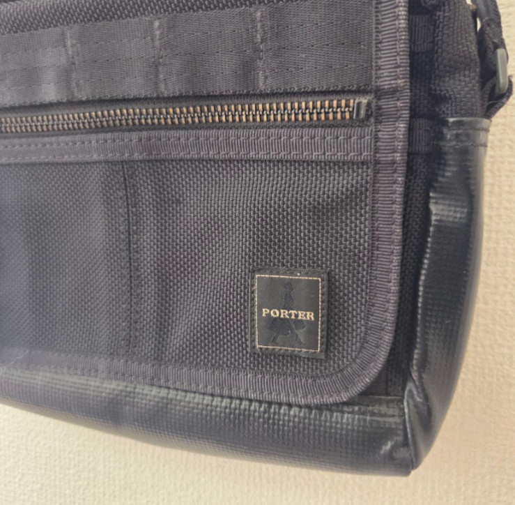 YOSHIDA PORTER Shoulder Bag HEAT Black Made in JAPAN