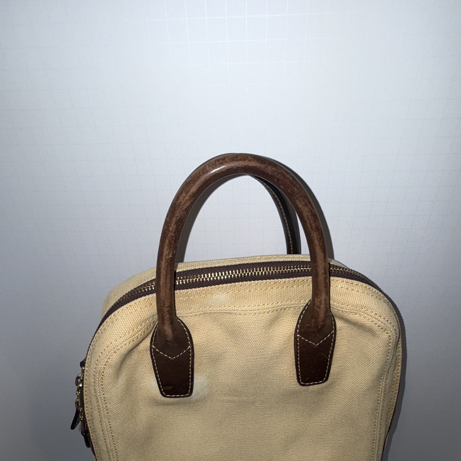 Peter Millar Beige Golf Shoe Bag