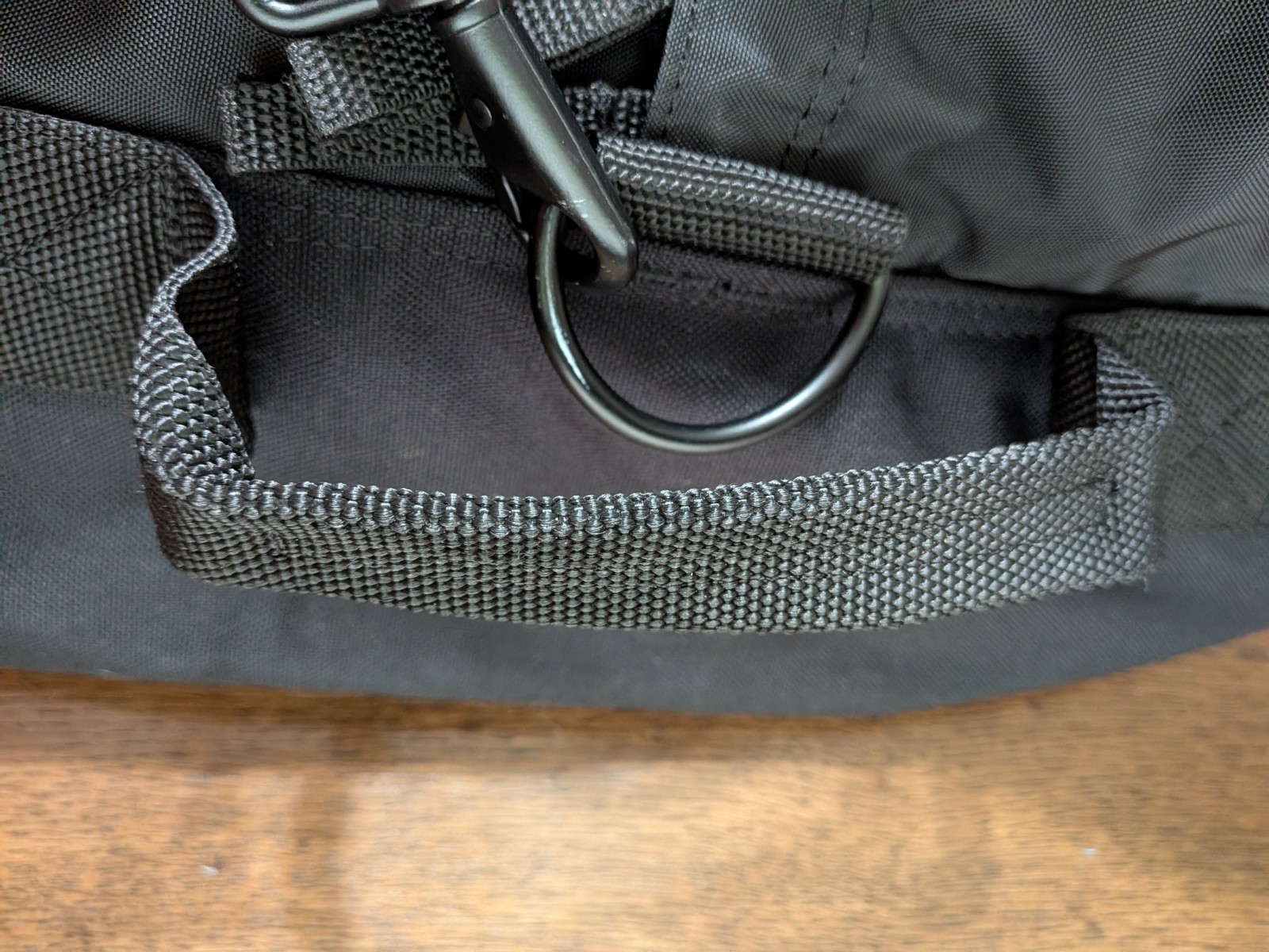 Uline Extra Large Duffle Tote Bag Black Handle Shoulder Strap 34x16x14