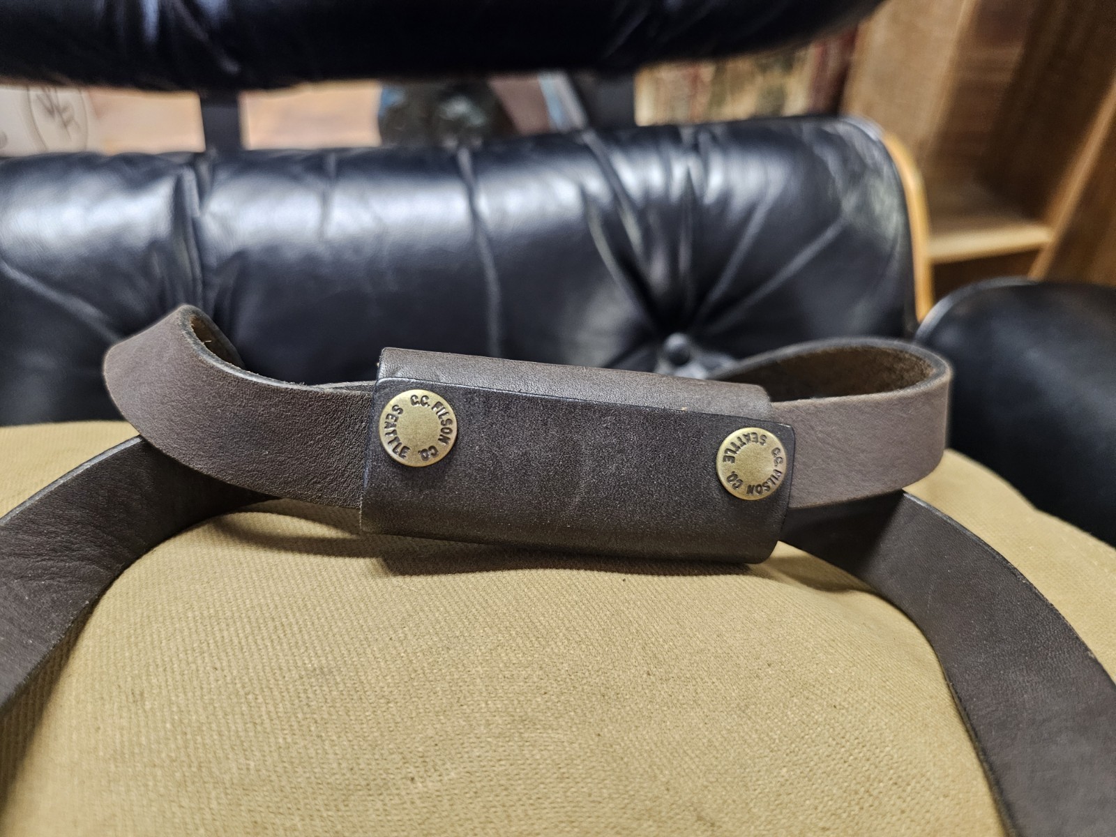 Rare FILSON 264 Compartment Bag. Heavy Duty Twill,bridle Leather Discontinued