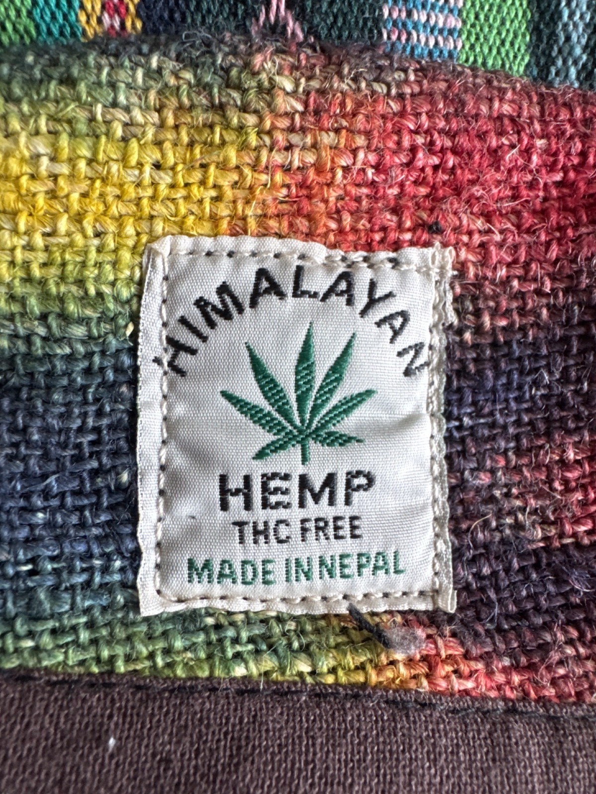 Himalayan Hemp Dreamcatcher Backpack Boho Festival Nepal Cotton Handcrafted NWT