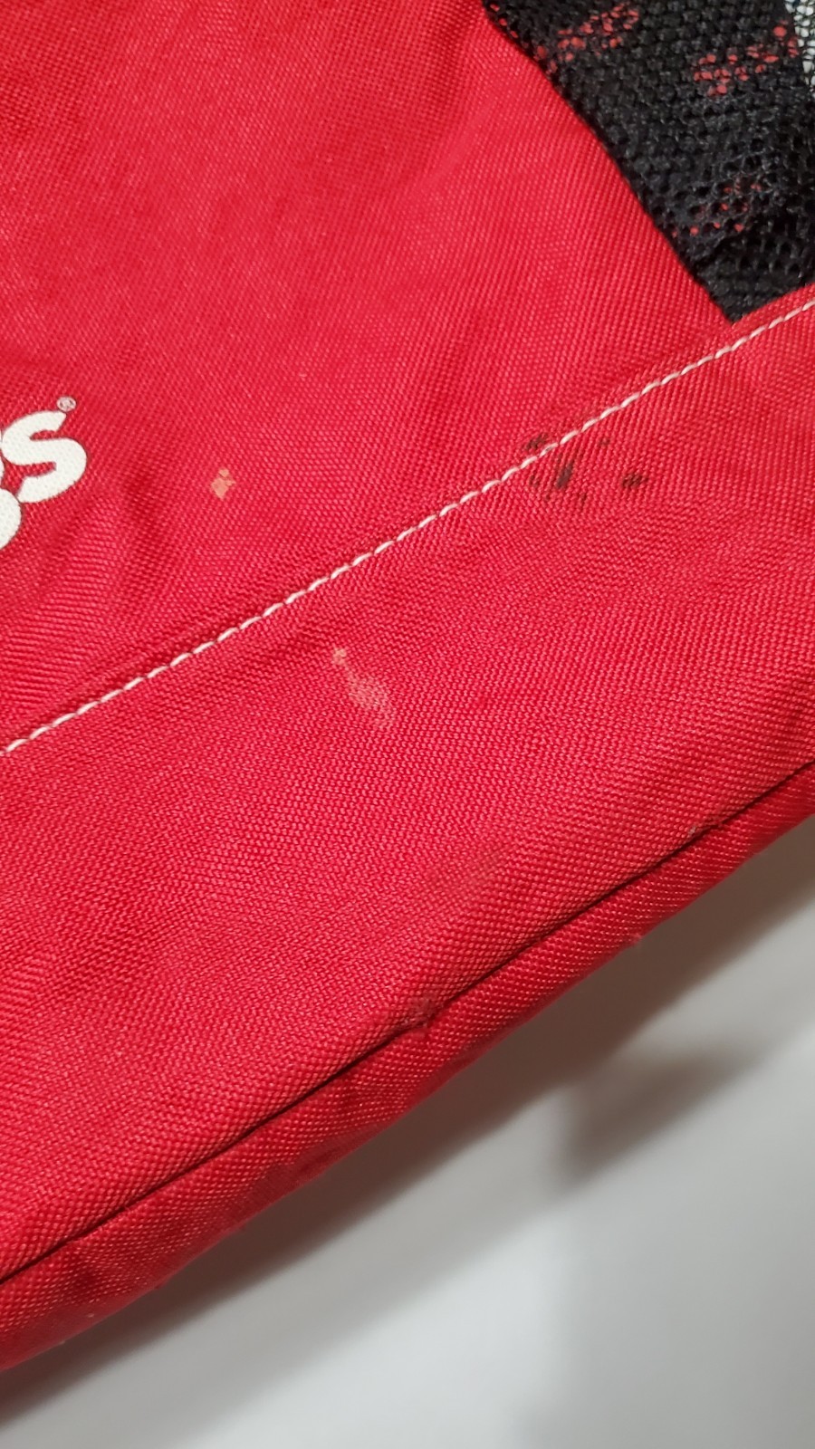 Vintage Six Flags Red & Black Tote Bag / Backpack Approximately 17″ X 14″