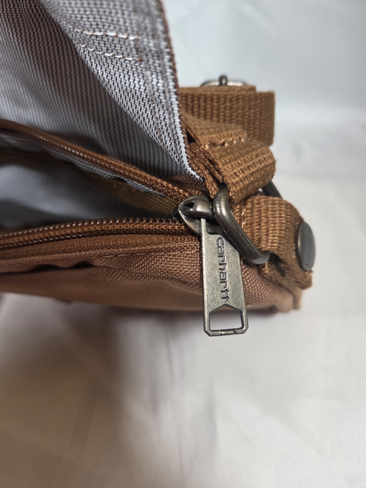 NWT Carhartt Crossbody Horizontal/Waist Bag Brown Rain Defender Model #CB0376