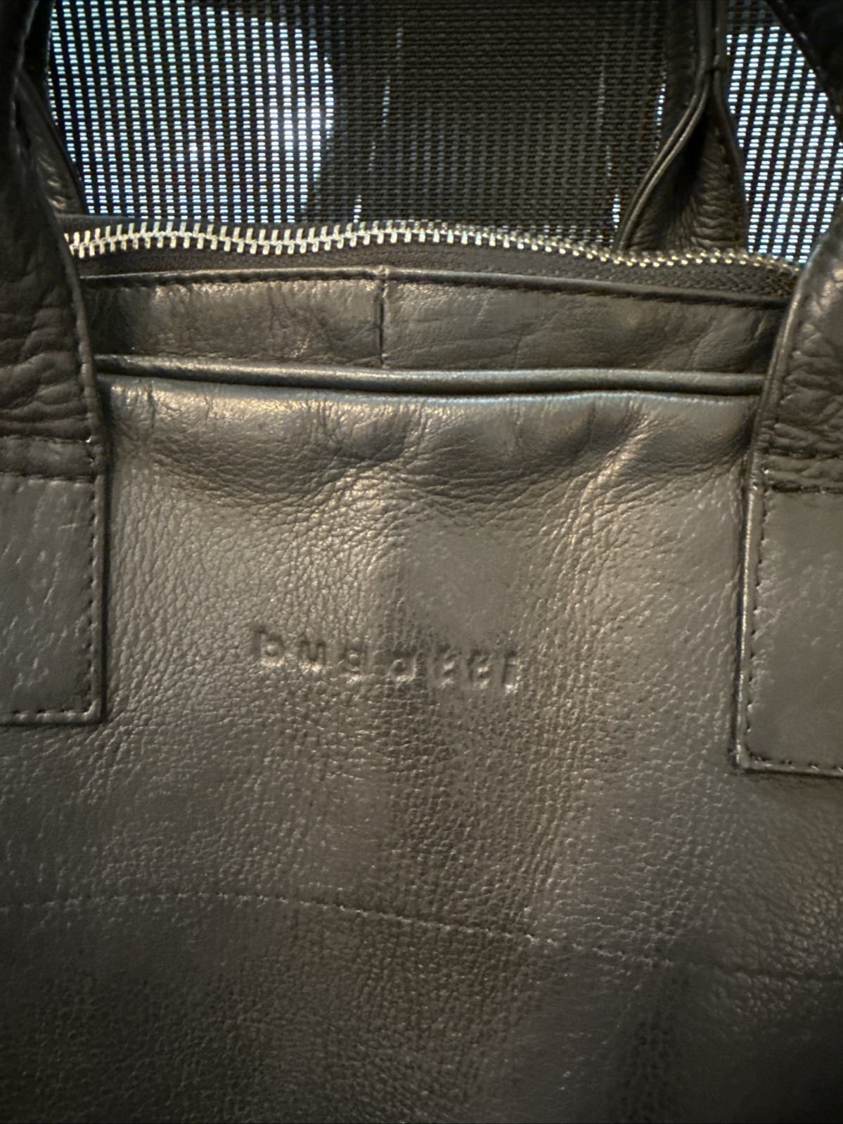 Bugatti Vegan Leather Laptop Briefcase Satchel Detachable Straps- Black
