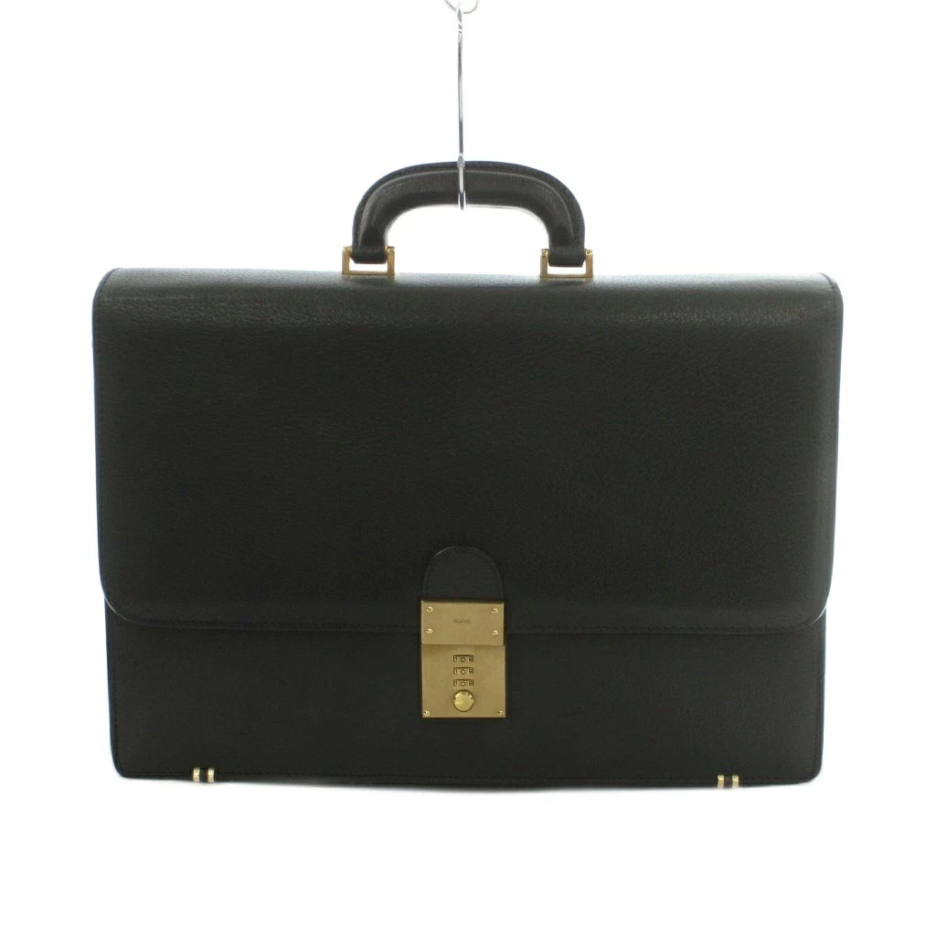LOUIS VUITTON Epi Serviette Ambassador Briefcase Business Bag Black 40x30x4cm