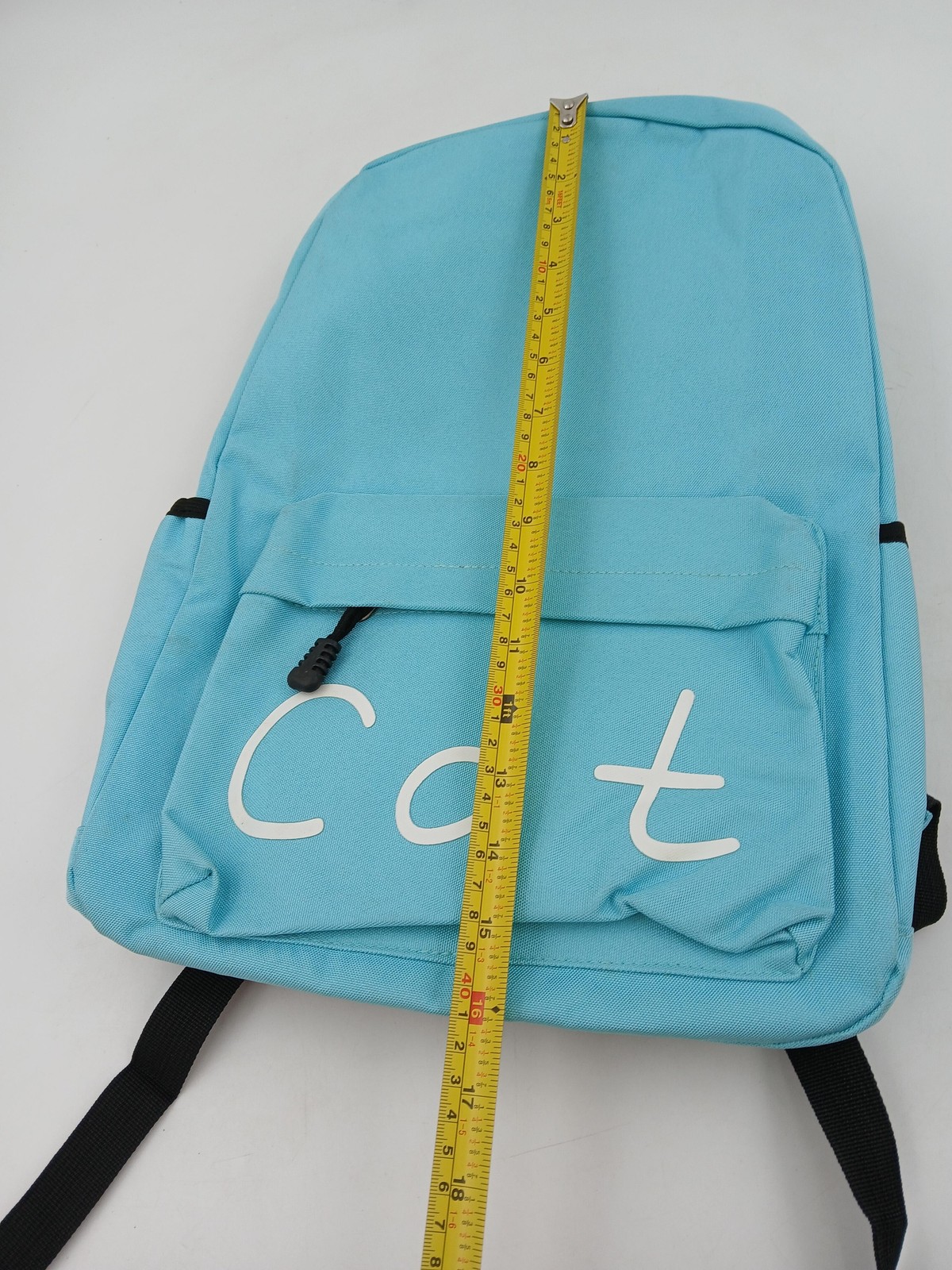 Cat Backpack Blue School Bag Kid Medium Lightweight Cute Student Daypack School