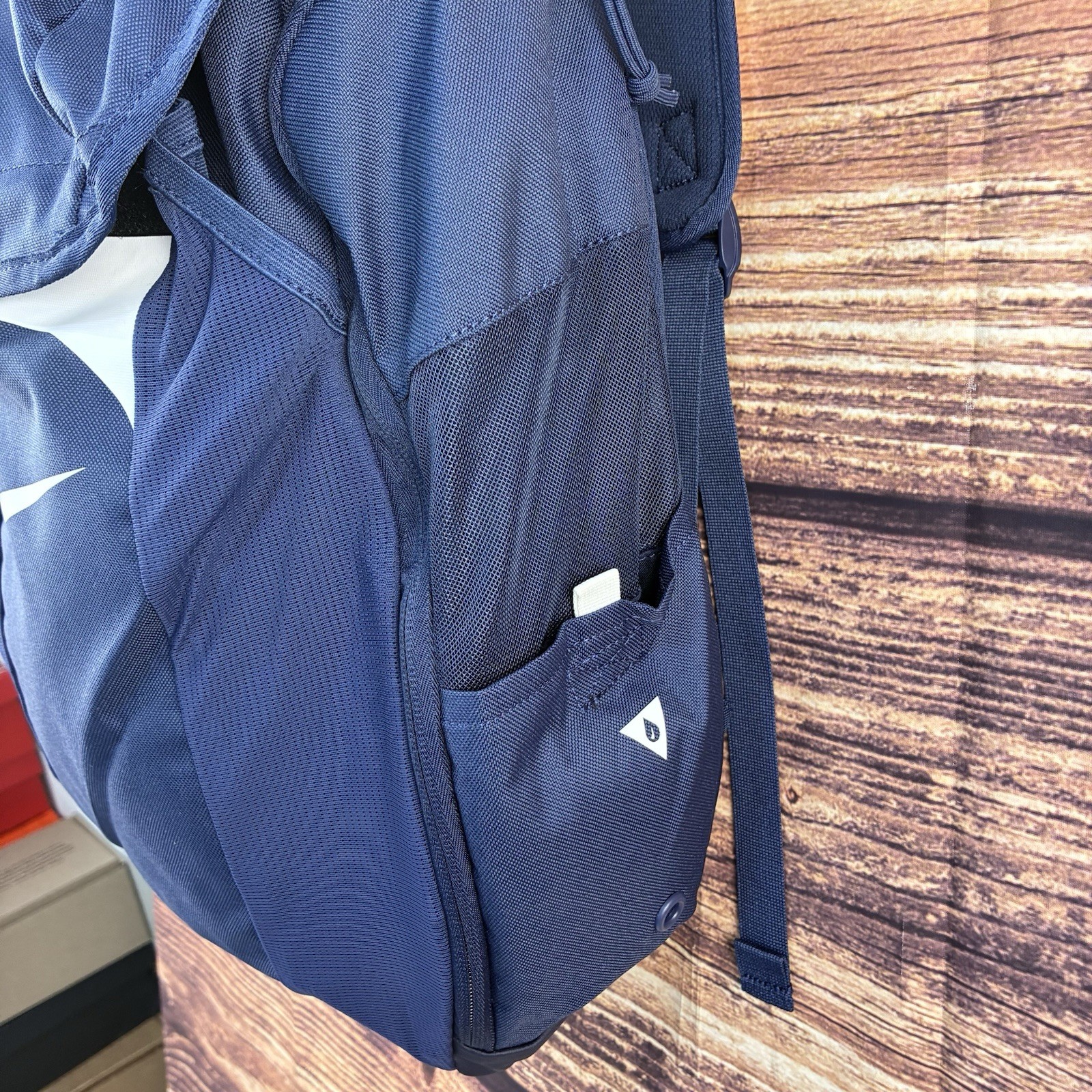 Nike Academy Team Backpack Midnight Navy Blue White Swoosh 30L DV0761-410 NWT