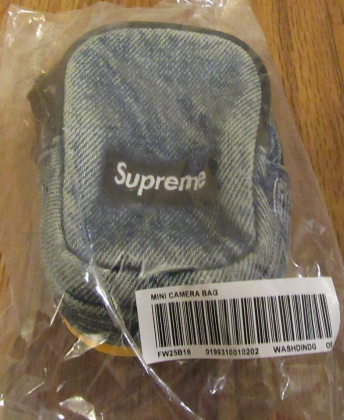 Supreme Denim Mini Utility Bag Washed Indigo FW25 Supreme New York 2025 Free S&H