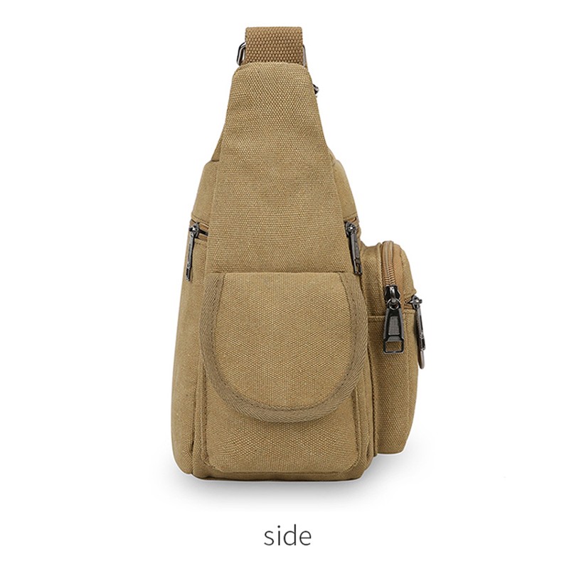 Messenger Bag Canvas Sling Bag Vintage Crossbody Shoulder Bag Military Satchel V