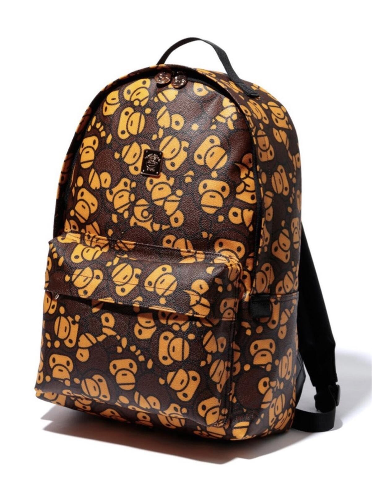 BAPE x Baby Milo Store “All Over” Print Faux Leather Daypack