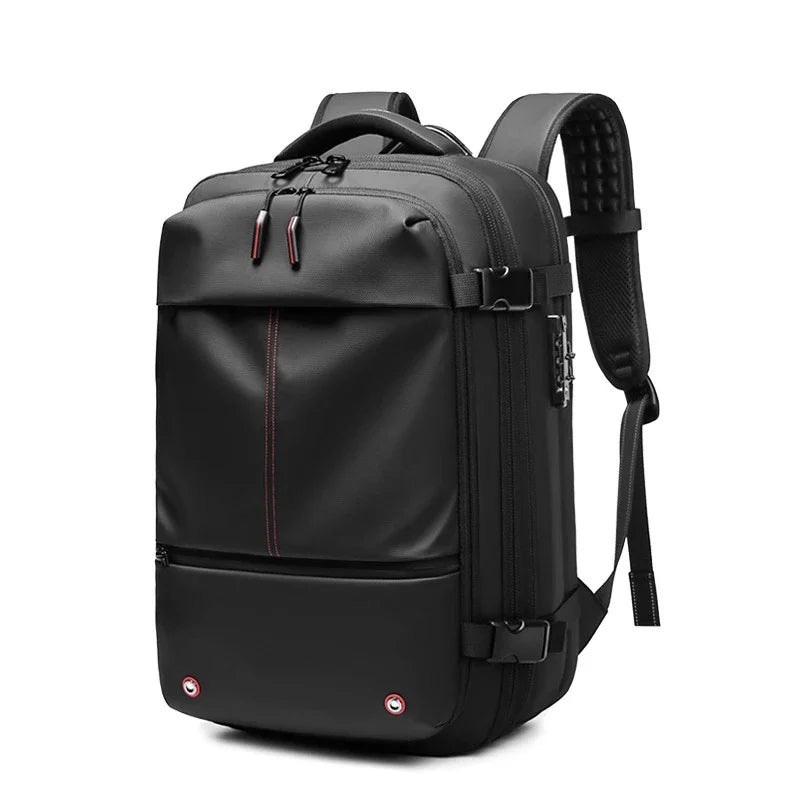Vacuum Compression Travel Backpack – Expandable 17” Laptop Bag, Business, Hiking