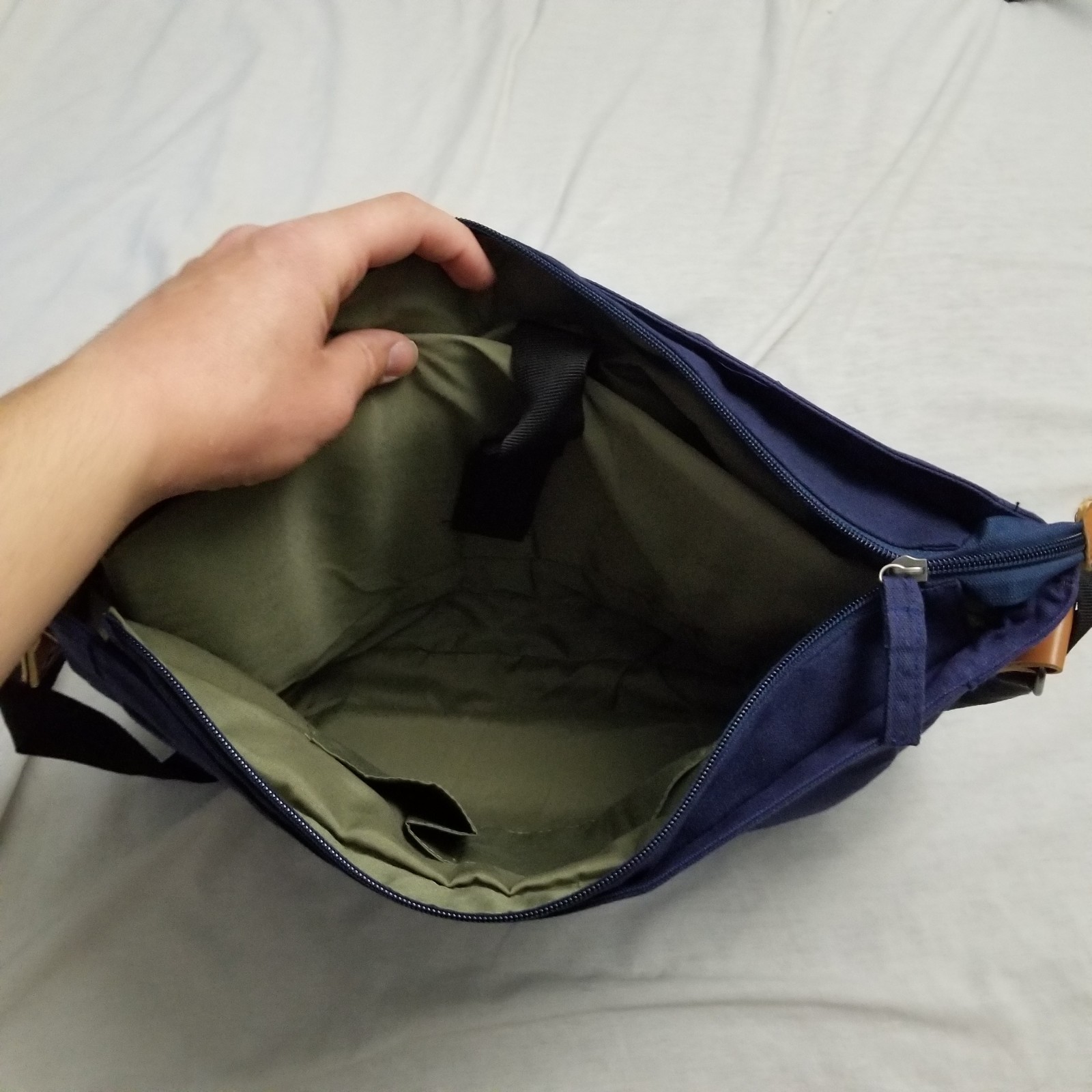 NRA ILA Messenger Bag Blue NRA-ILA Crossbody Satchel Laptop Travel Work School