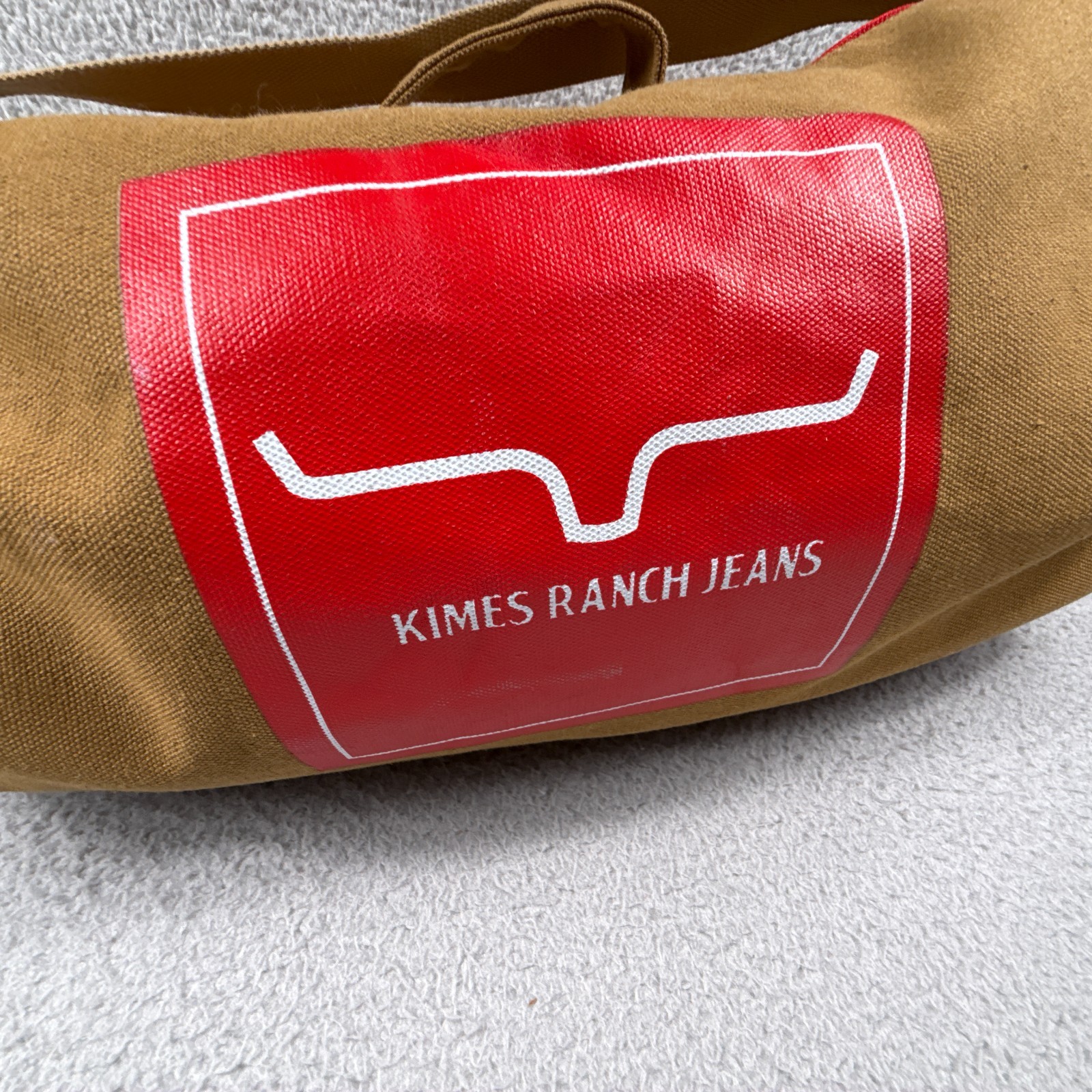 Kimes Ranch Bag Canvas Khaki Large Duffle Travel Western Cowboy Gear Gym Carry