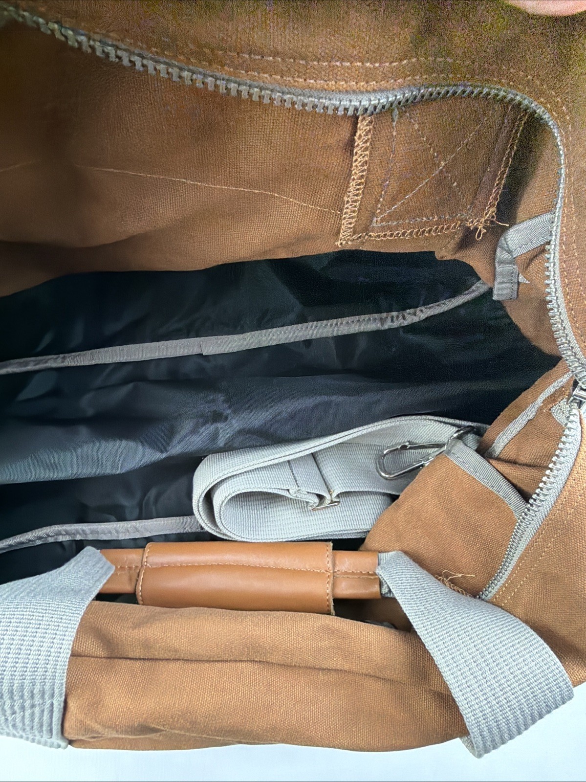 Vintage Kris Van Assche Canvas Leather Duffle / Bowling Bag Travel USA