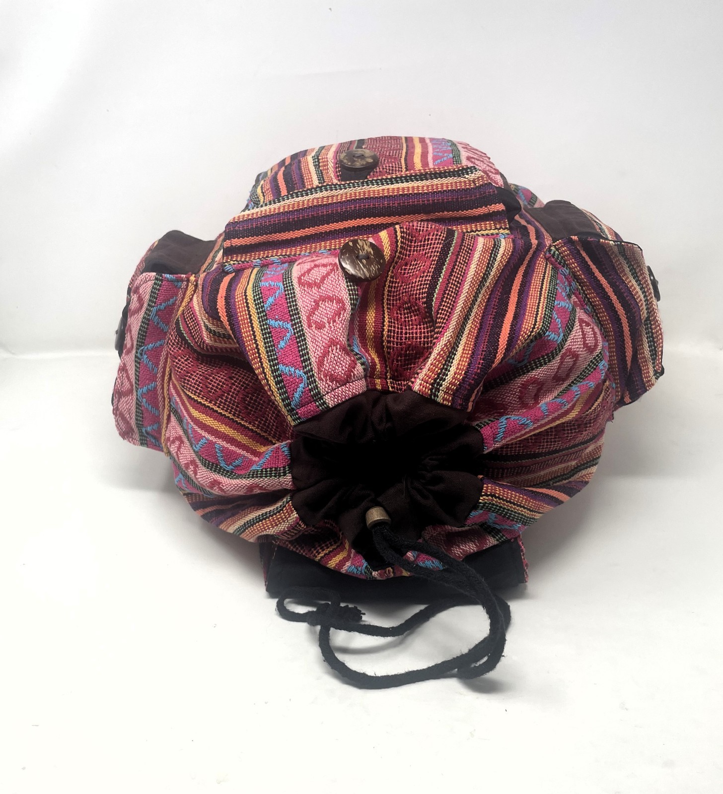 Handmade “Hippied backpack” 100% Cotton Beautiful Colors Design