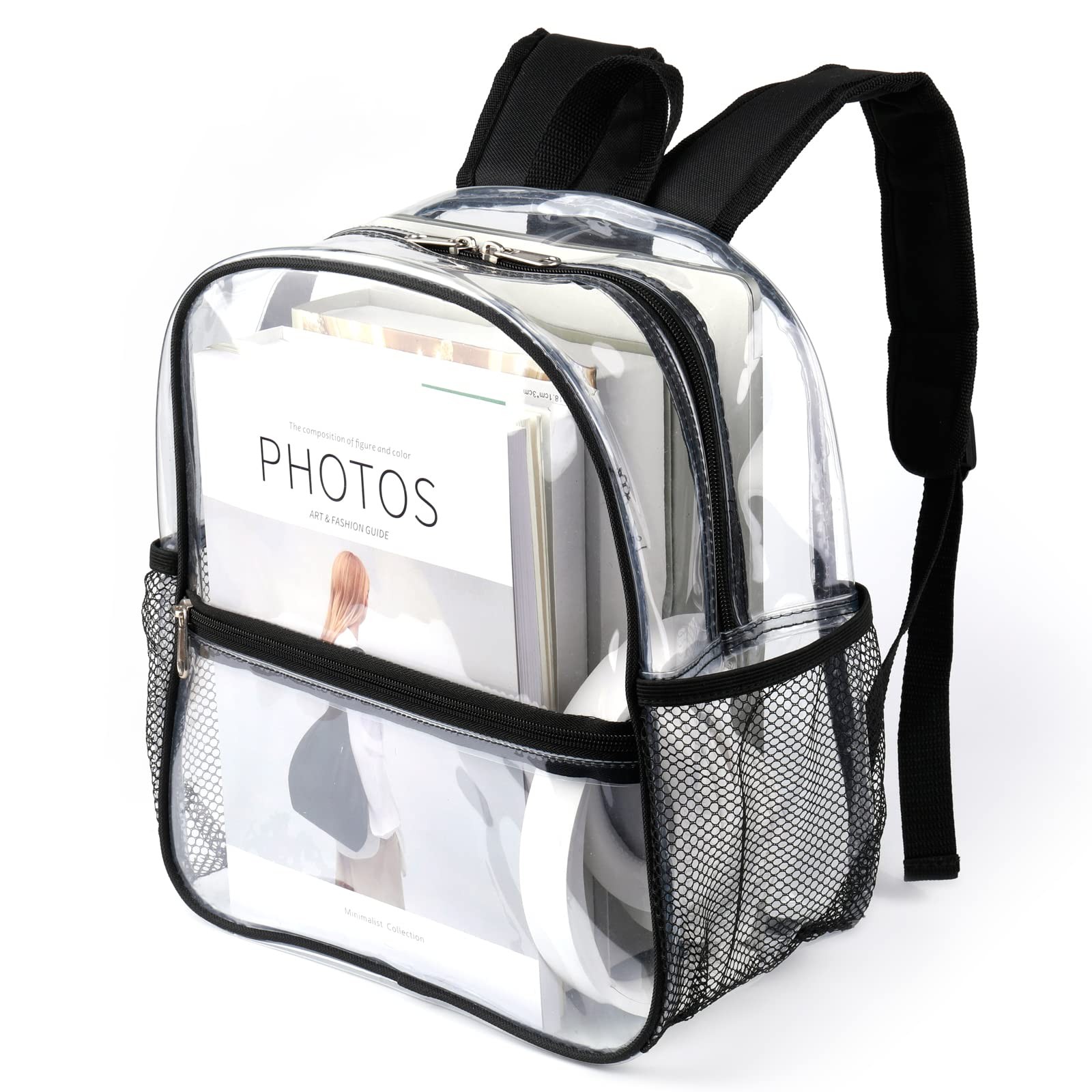 Keepcross Stadium Approved Clear Backpack 12x6x12 – Mini Clear Bag for Stadiu…