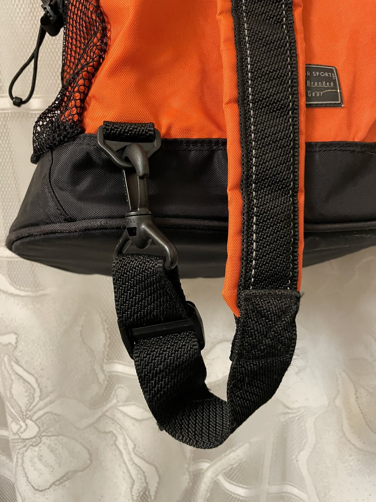 Gear For Sports Orange Travel Drawstring Sling Back Tote Bag. USED SEE PHOTO’s