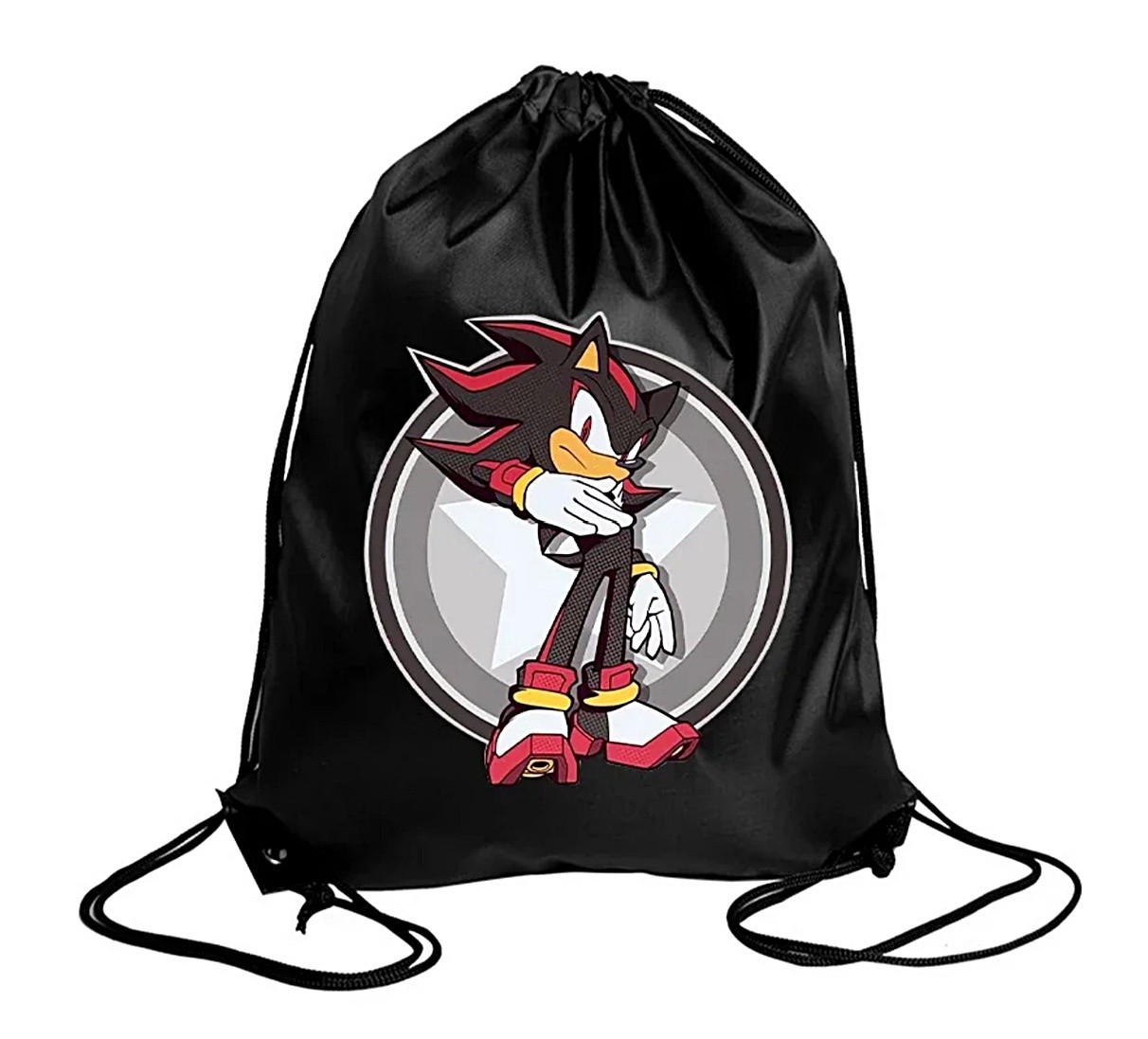 Sonic the Hedgehog Shadow Classic Retro Style Gamer Drawstring Bag