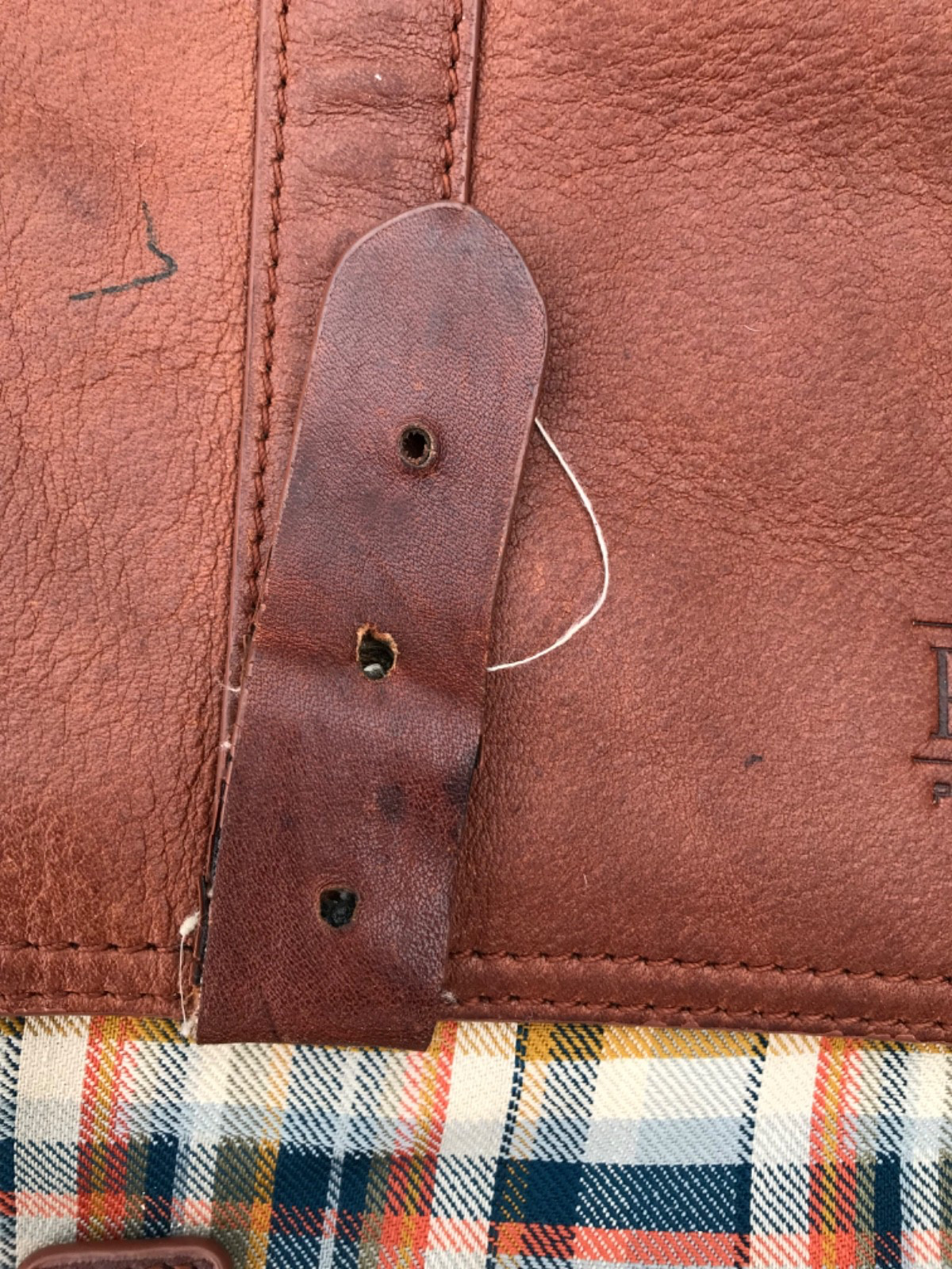 Pendleton men’s Modern Messenger Bag aprox 10″x16″ Retro Style 5″ Depth Soiled