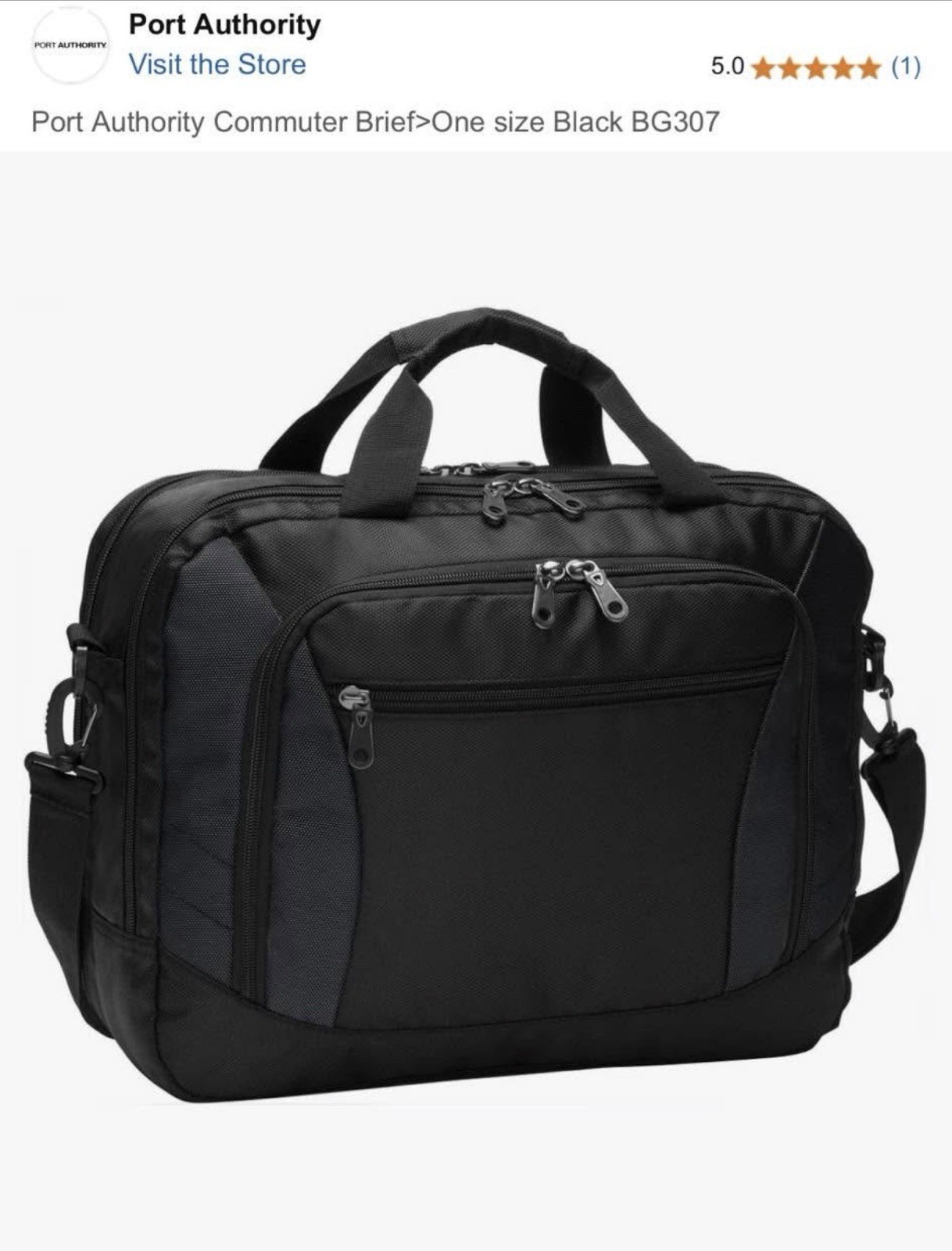 Port Authority Commuter Brief Case Laptop Bag BG307 NEW