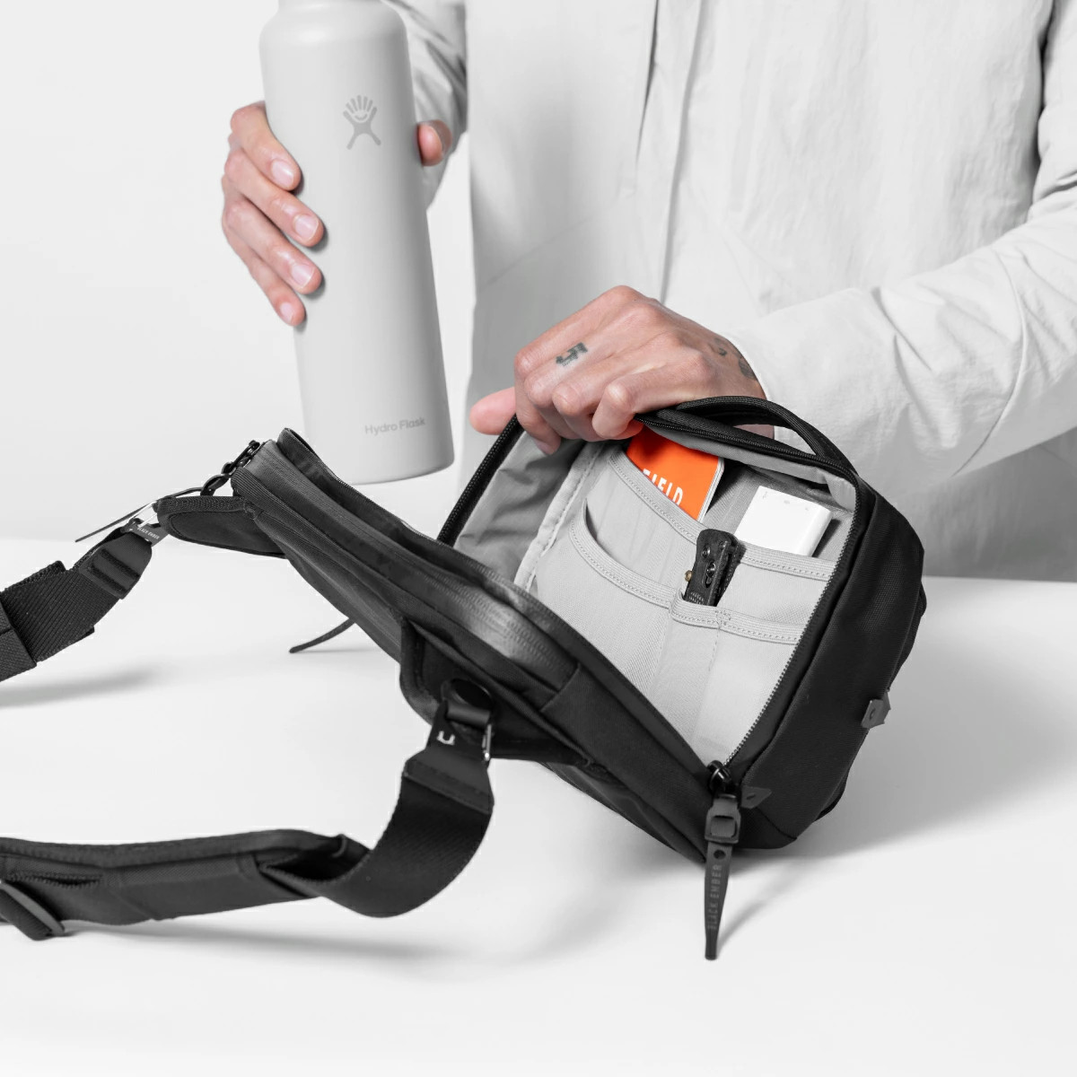 BLACK EMBER GRIP SLING EmberTex SHOULDER BAG Black