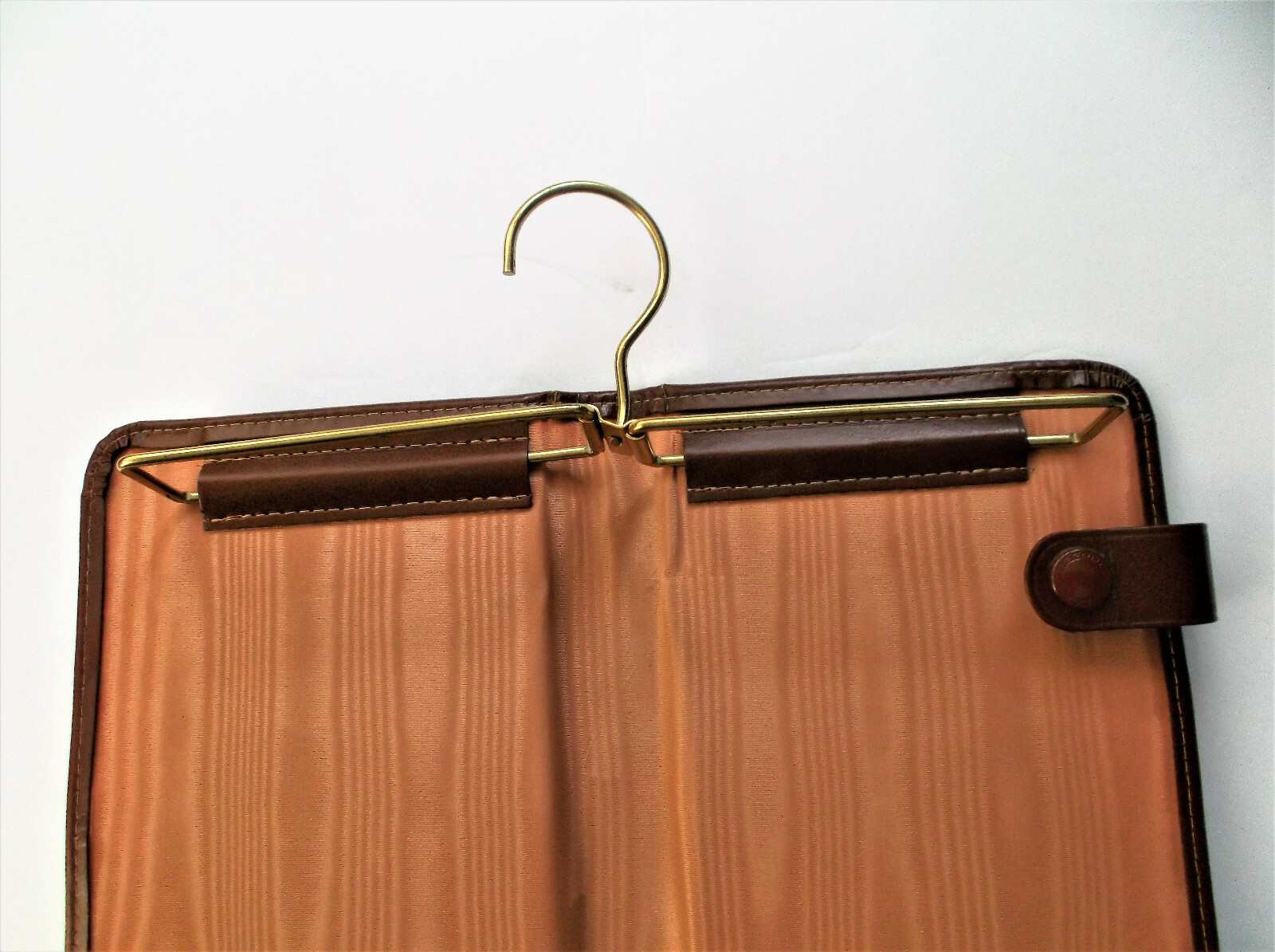 Vintage TIE VALET Texide Travel Case by Penn L Monogrammed FJR 15×6 Inches