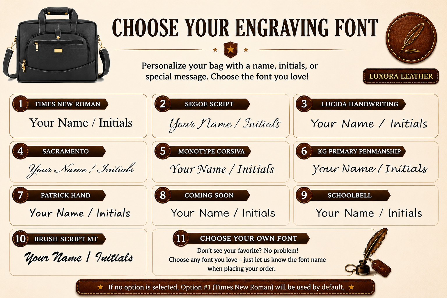 Personalized Leather Laptop, Messenger , briefcase Office Work Shoulder Bag