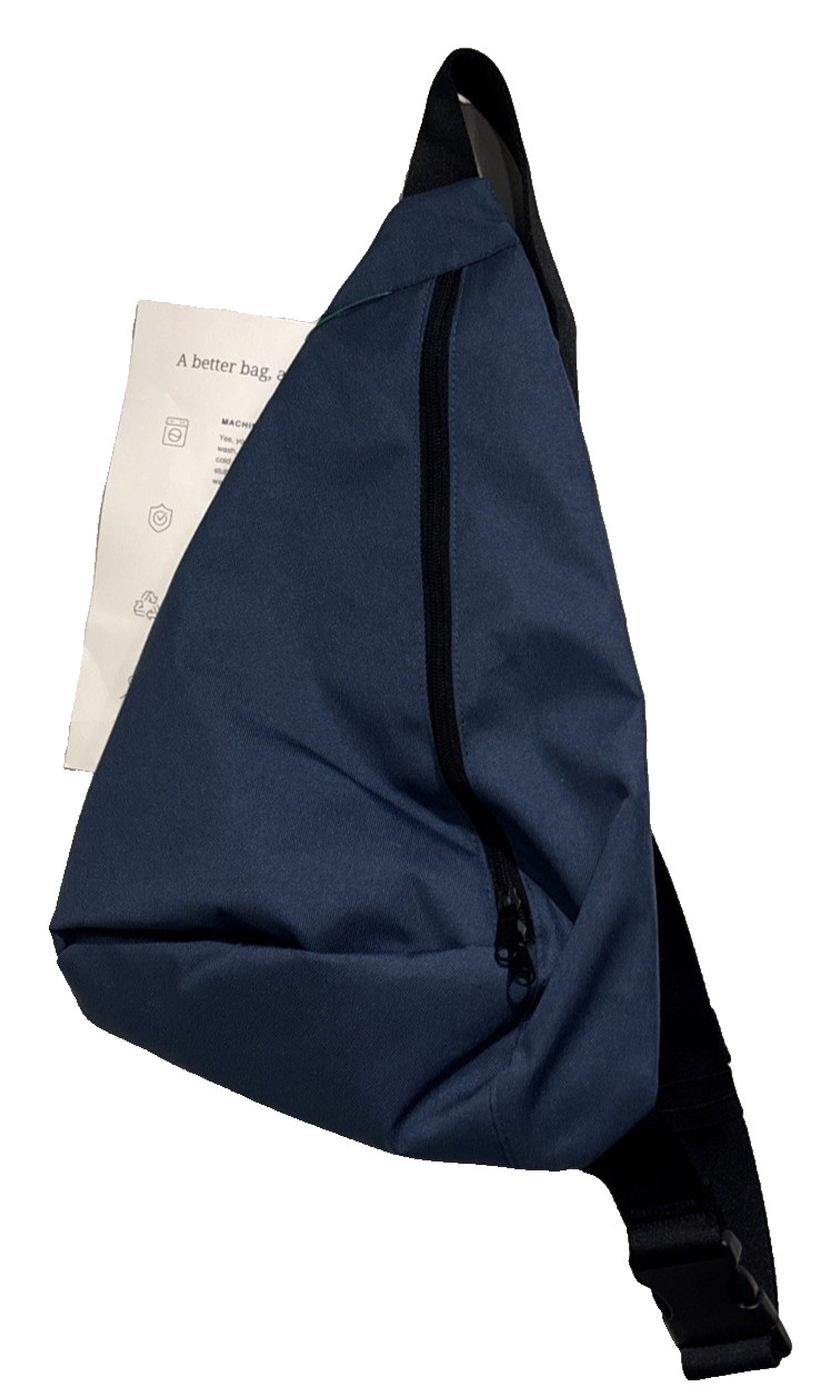 Canvelle Blue Sling Bag Crossbody Fanny Pack Adjustable Strap New