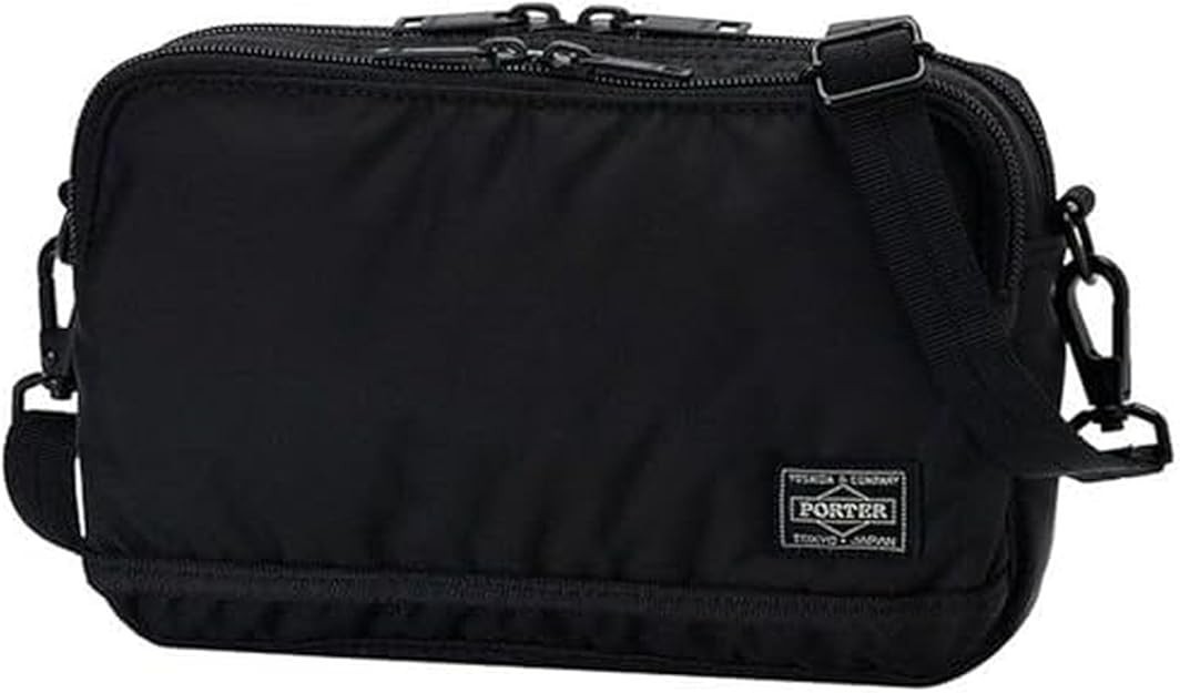 PORTER FLASH Shoulder Bag 689-05940 Black Nylon Crossbody Made in Japan New