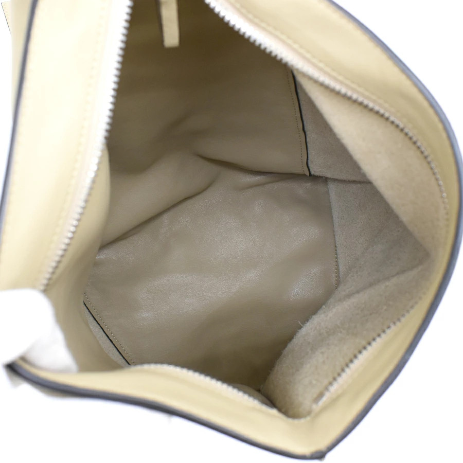 LOEWE Anton Sling Bag Shoulder Crossbody Anagram Leather Beige