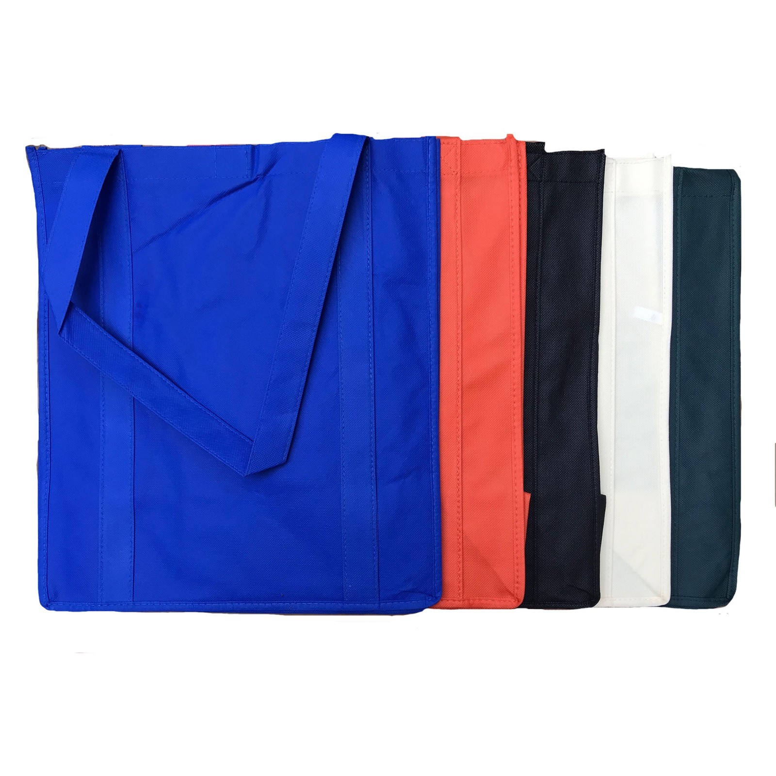 3 Pack Reusable Grocery Shopping Tote Totes Bag Bags Hook & Loop Closure 14×16″
