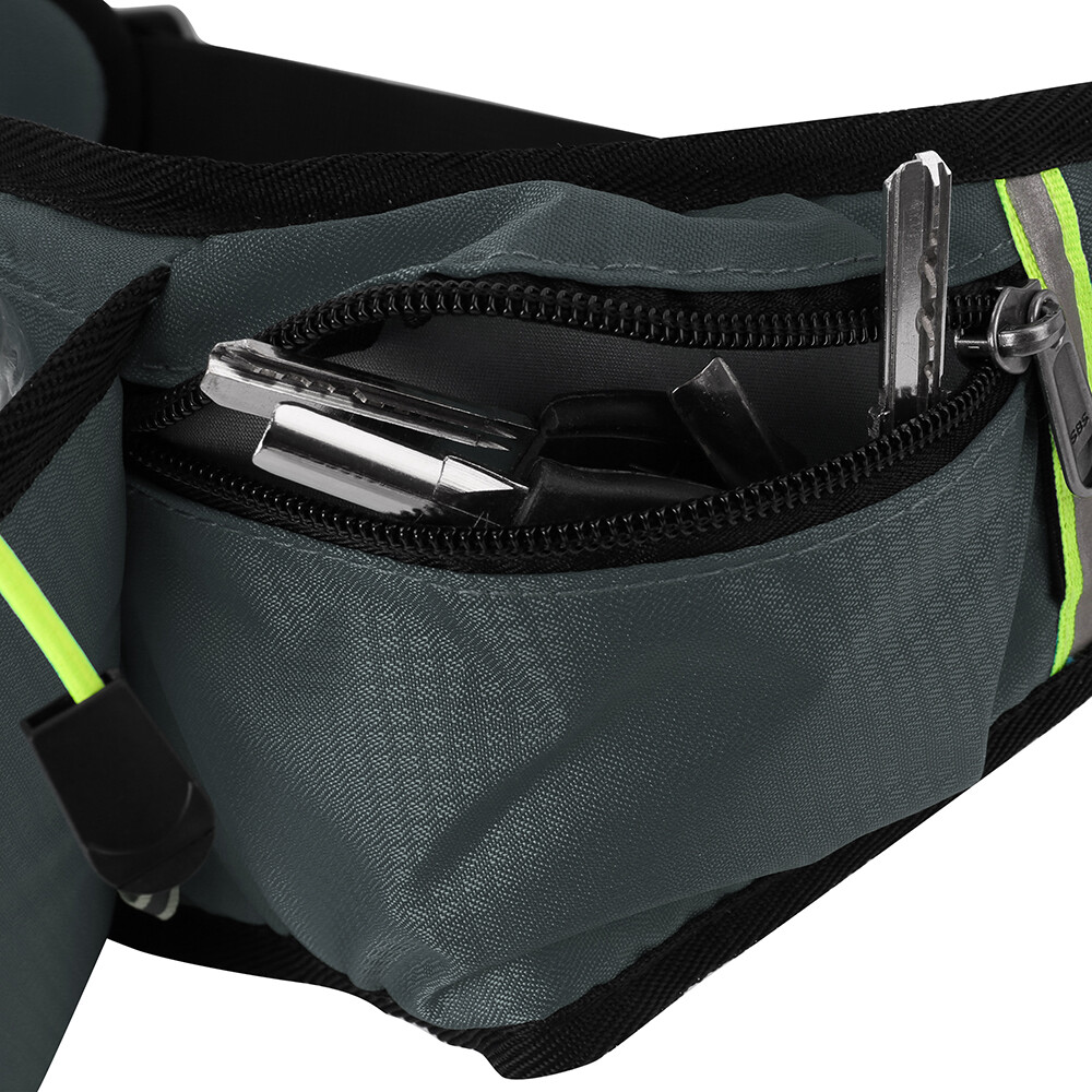 Running Belt Waist Pack Fanny Pouch Water Bottle Holder For iPhone 15 Pro Max US