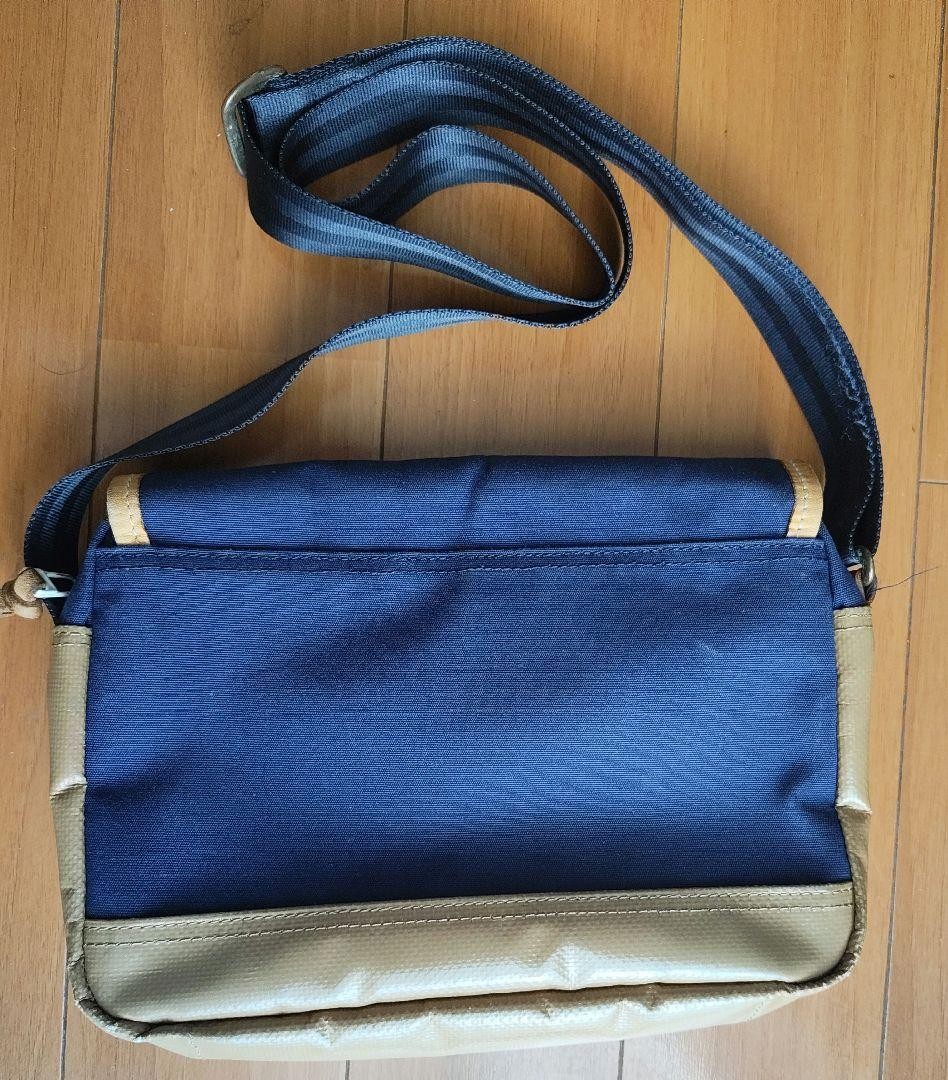 Masterpiece Sunbrella Messenger Shoulder Bag Fabric Black Orange Trim