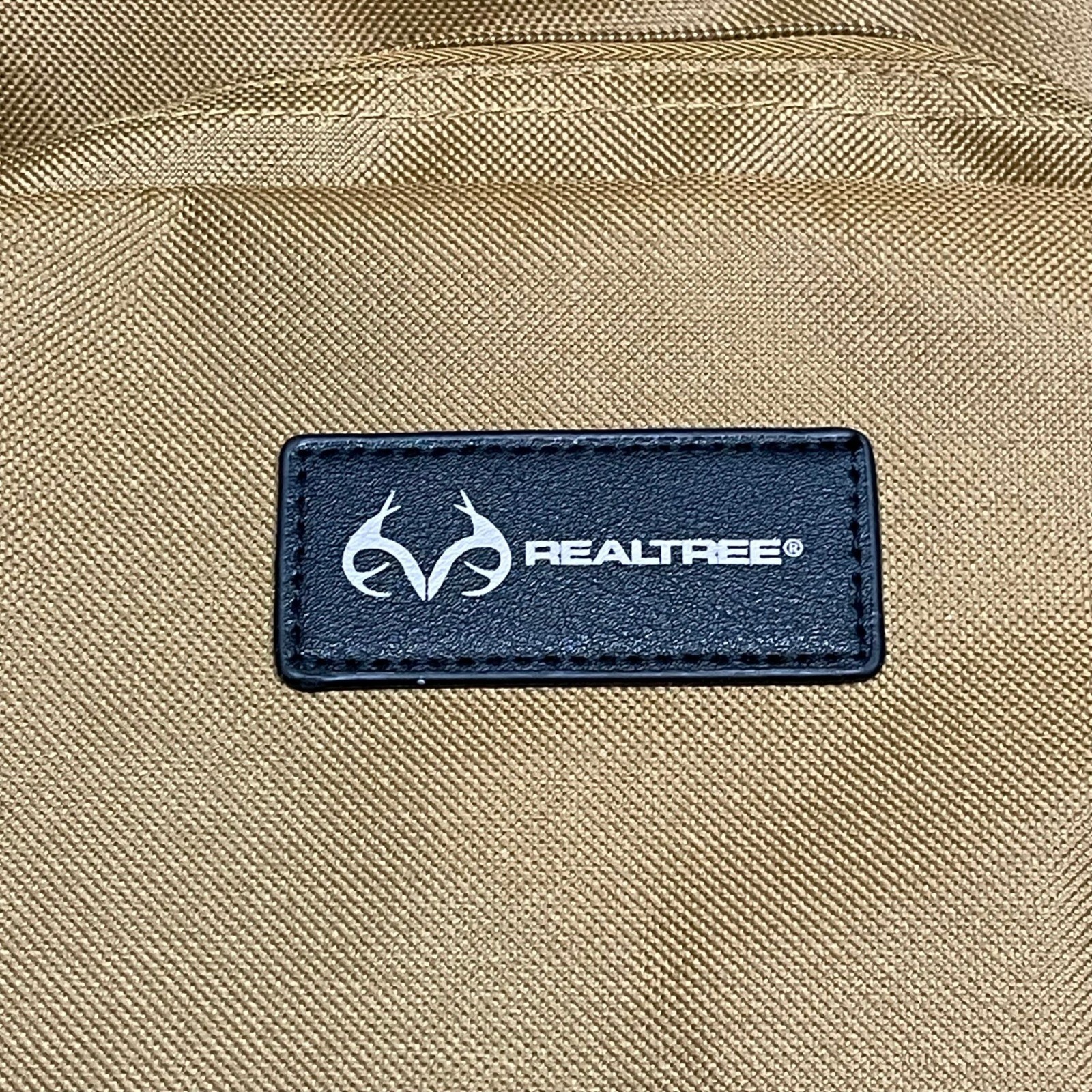 Realtree Backpack Tan Olive Canvas Padded Laptop Sleeve Outdoor Hiking NEW