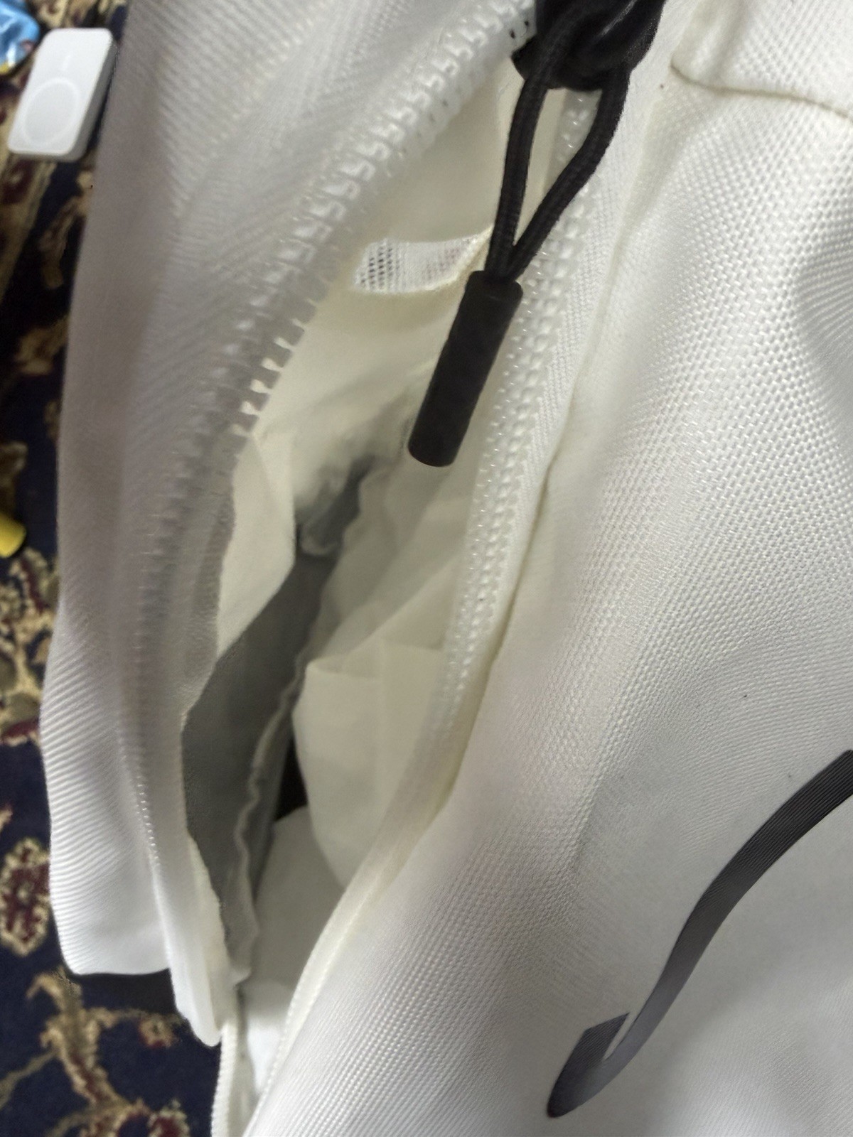 Nike Air Jordan Athletic Brand Duffel Bag White Black Red LM0168 001 Shoe Garage