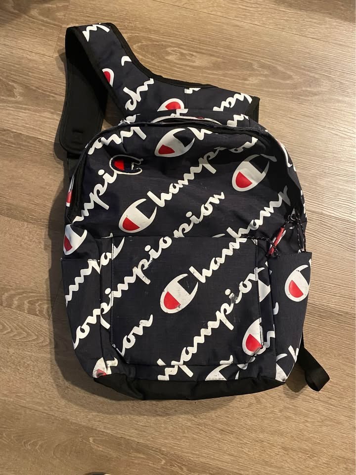 Champion Advocate Backpack Navy Blue w/ Laptop Compartment Adjustable Straps