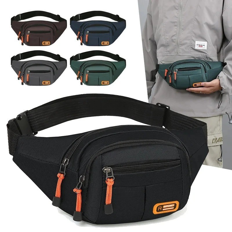 Multifunctional Mobile Waist Bag for Men and Women, Wear-Resistant Design