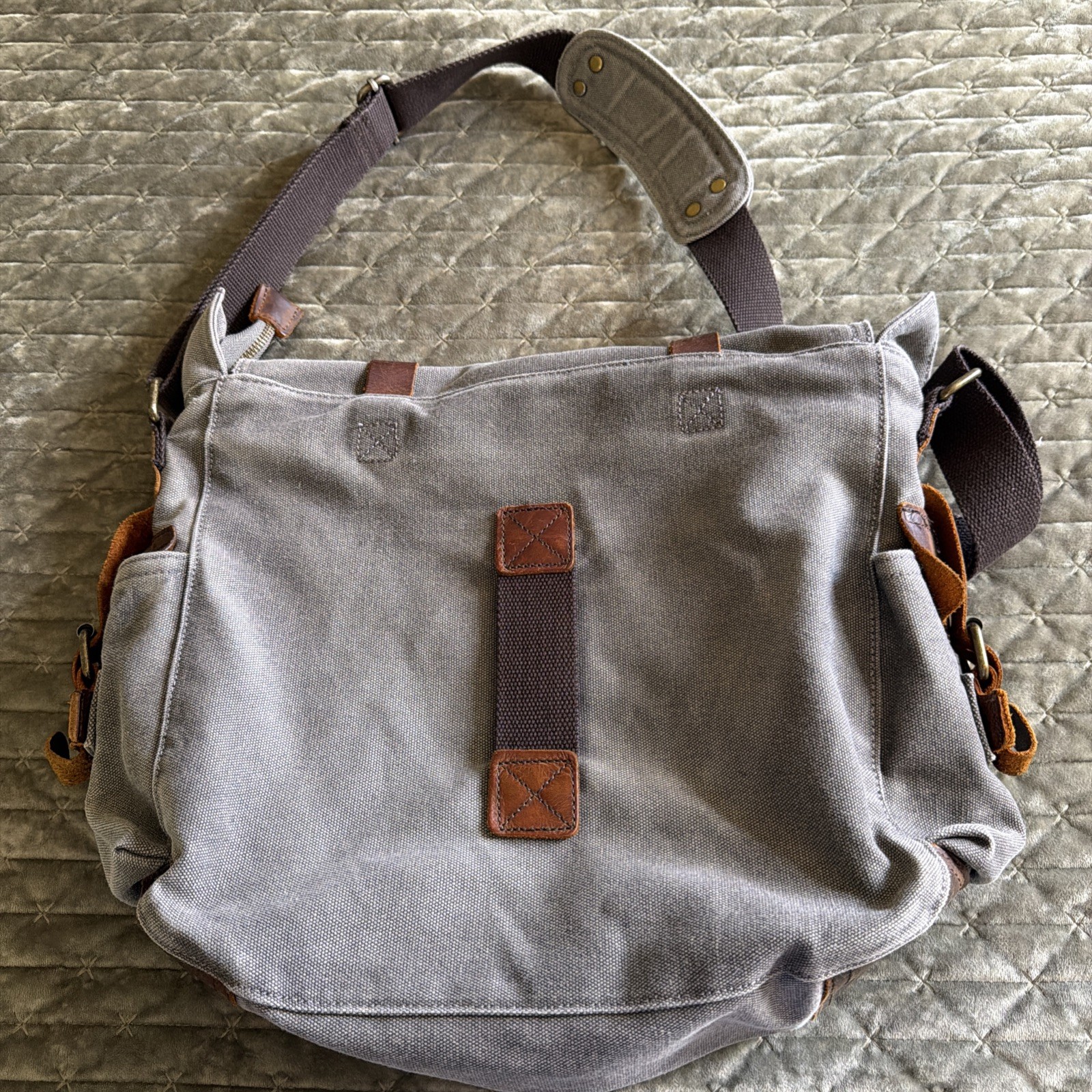 Kattee Men’s Briefcase 15.6” Laptop Messanger Shoulder Bag Tote Distressed Brown