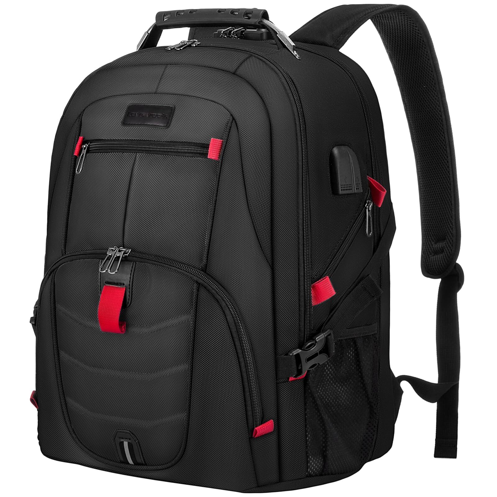 Travel Laptop Backpack Waterproof Anti Theft Backpack with Lock and USB Char…