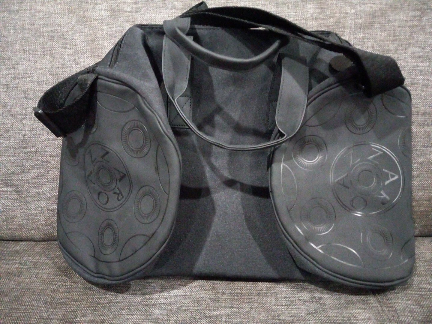 AZZARO MOST WANTED LIMITED EDITION SPORTS ROUND DUFFLE, TRAVEL , GYM , BAG BLACK