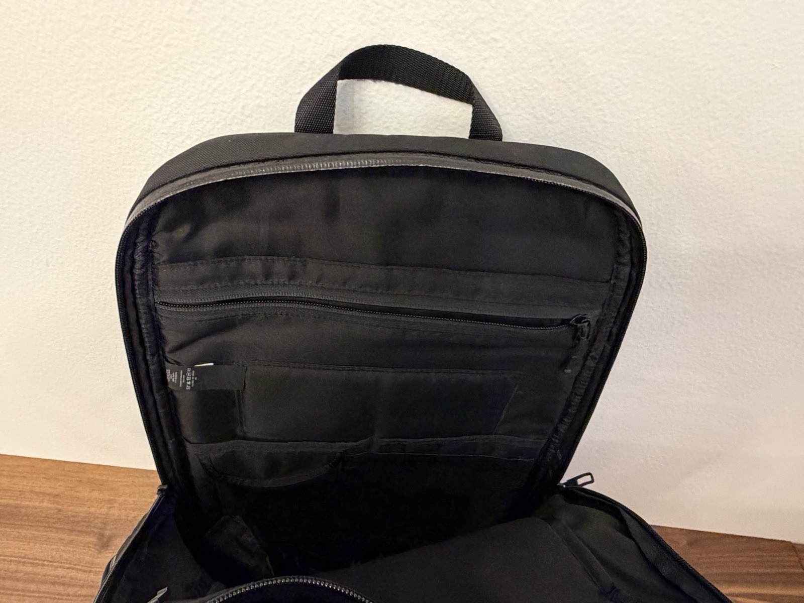 Lululemon Black Backpack Zip Closure Adjustable Strap Multiple Pockets